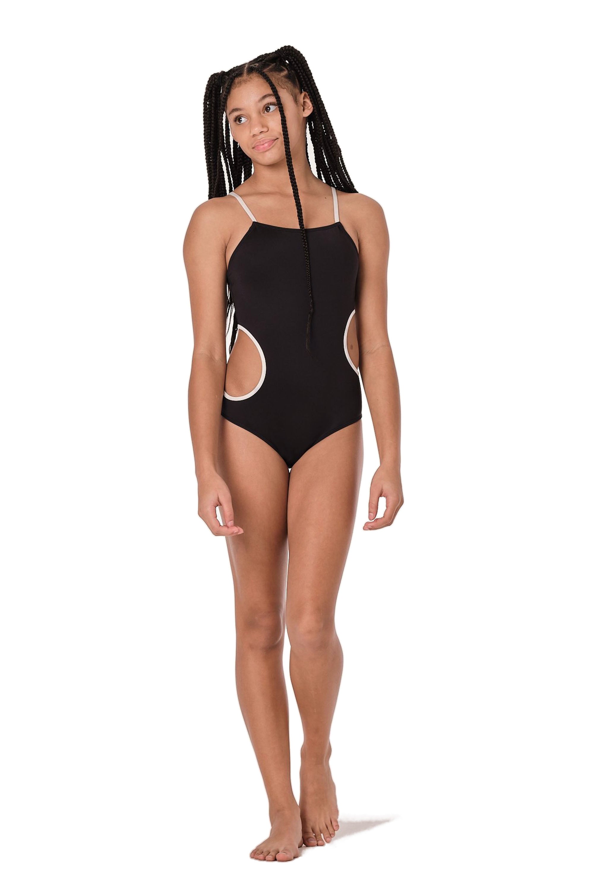Cirkle Back - Black One Piece (FINAL SALE)