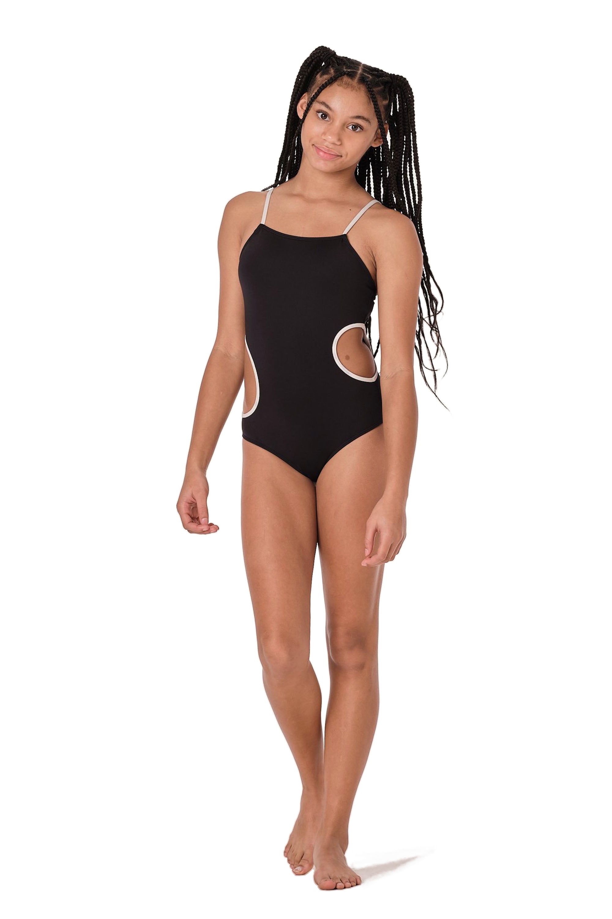 Cirkle Back - Black One Piece (FINAL SALE)