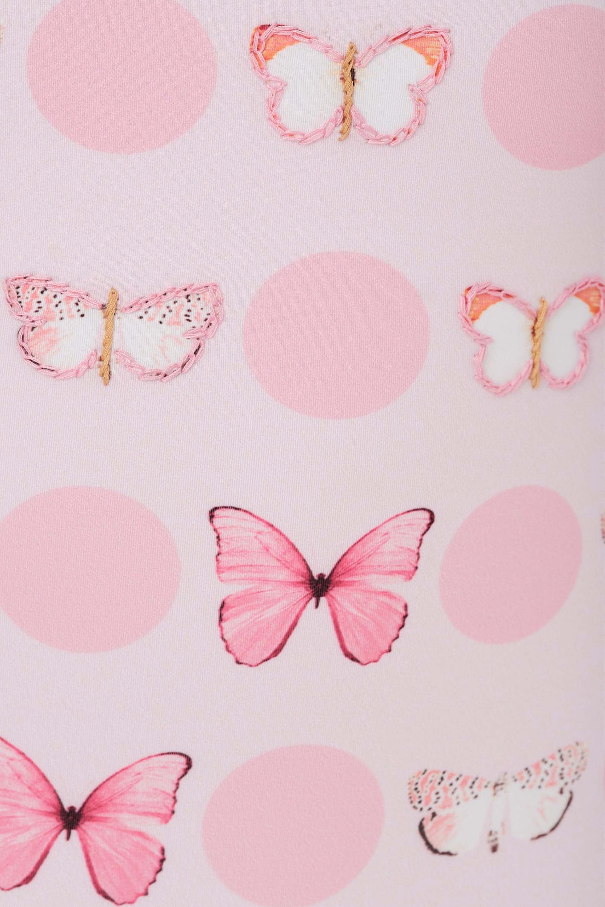 Not Too Basic - Pink Butterflies One Piece (FINAL SALE)