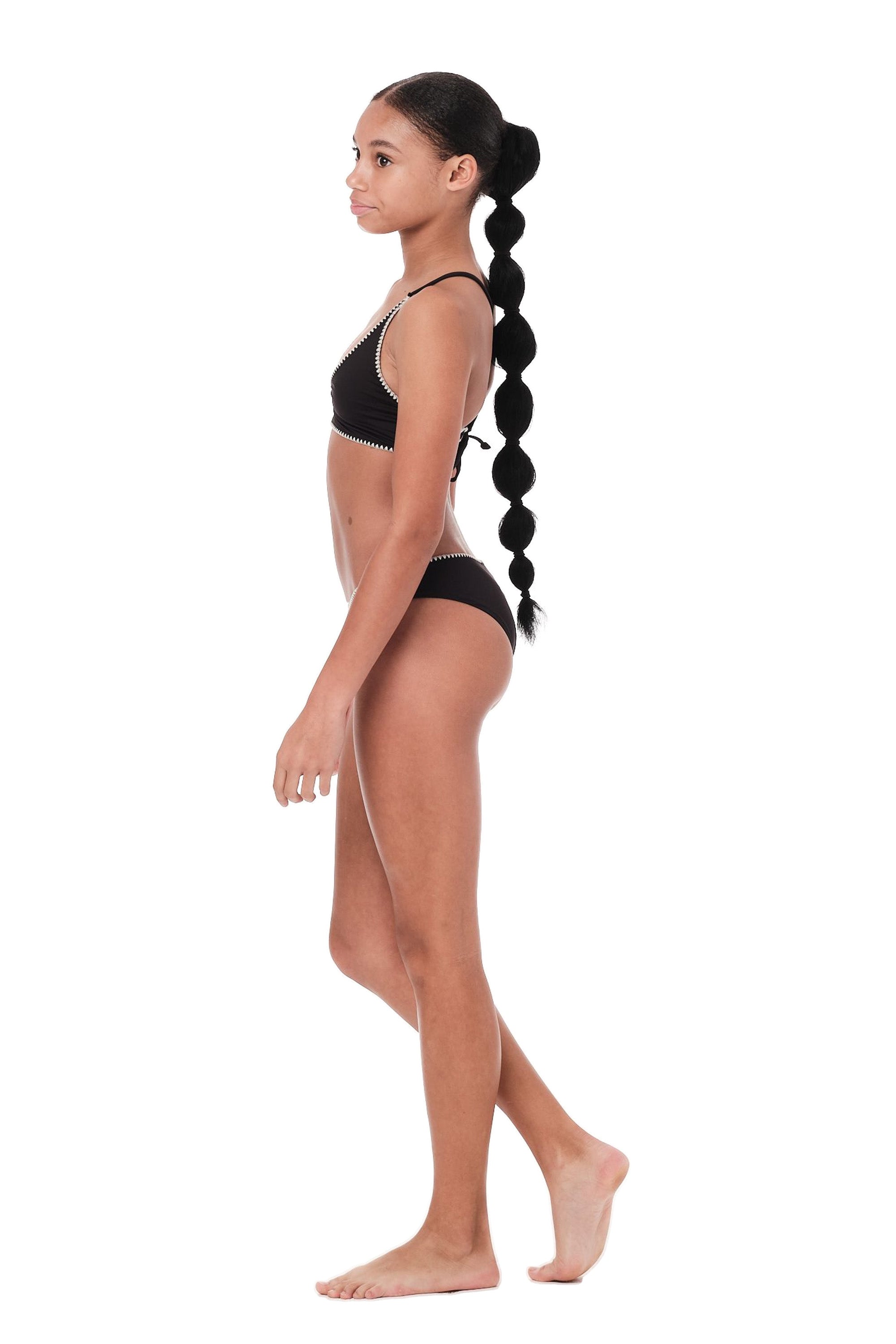 Stitched - Black Bikini Set