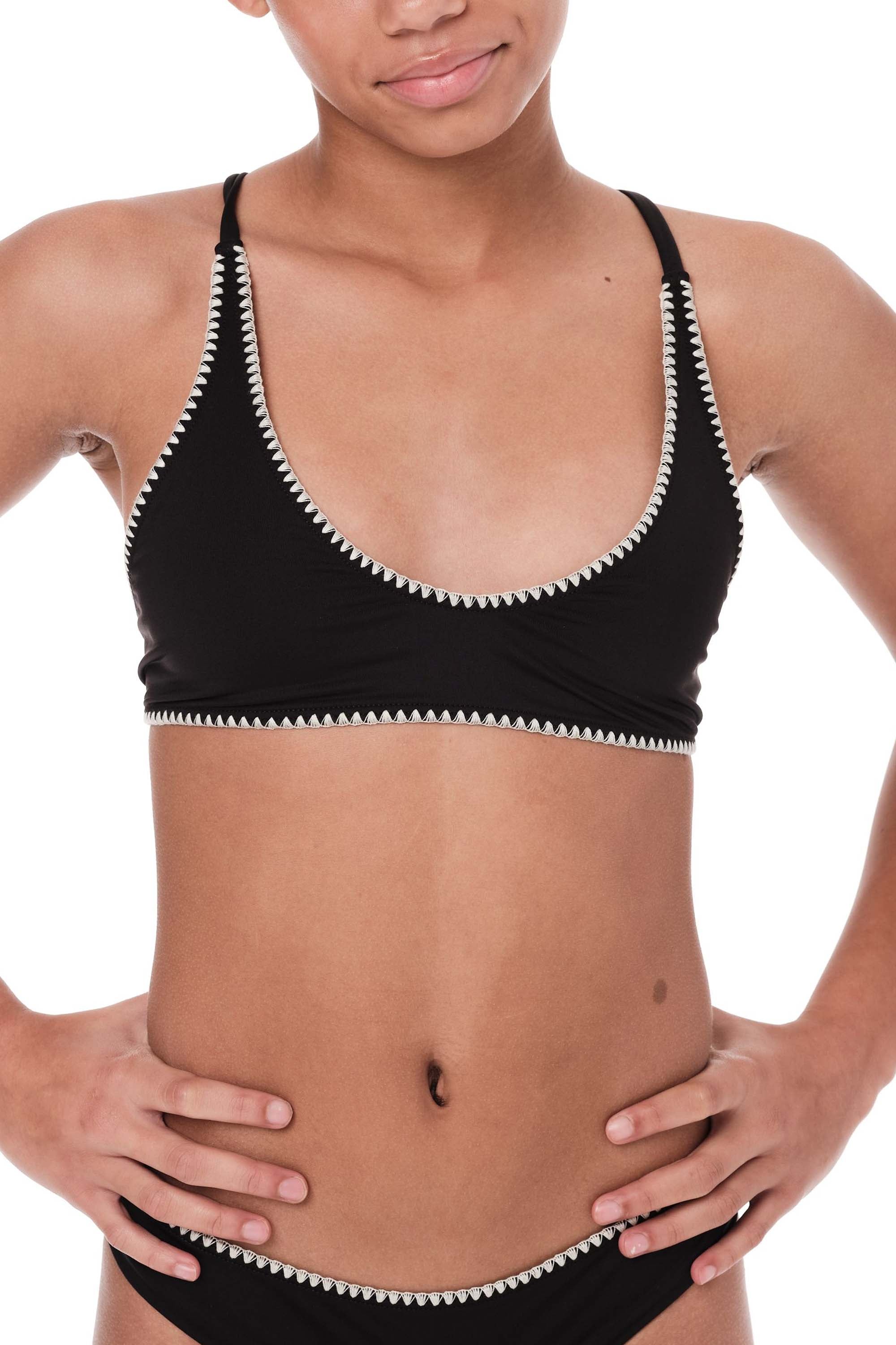 Stitched - Black Bikini Set