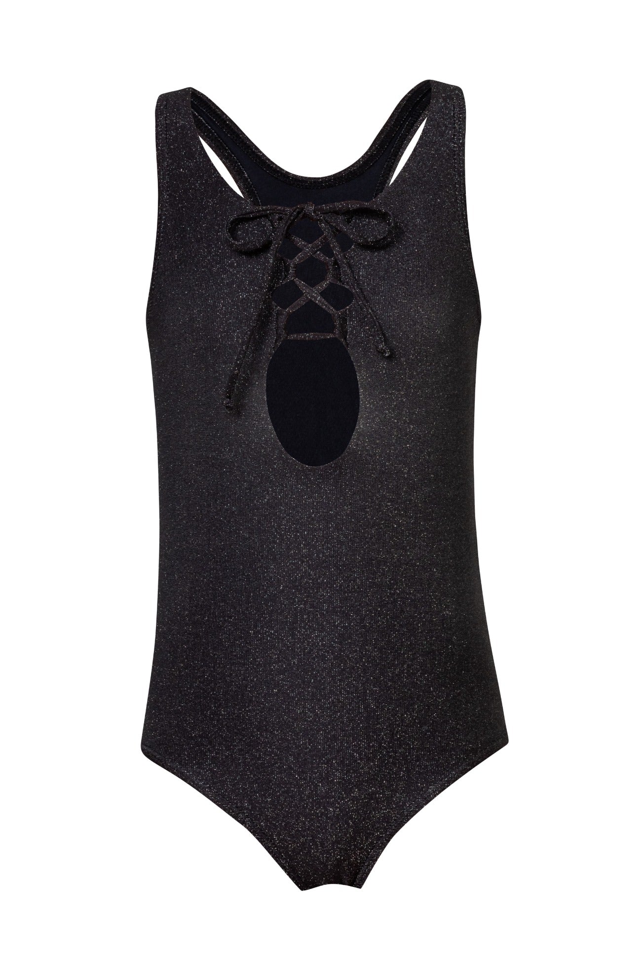 Sleek - Black Glitter One Piece (FINAL SALE)