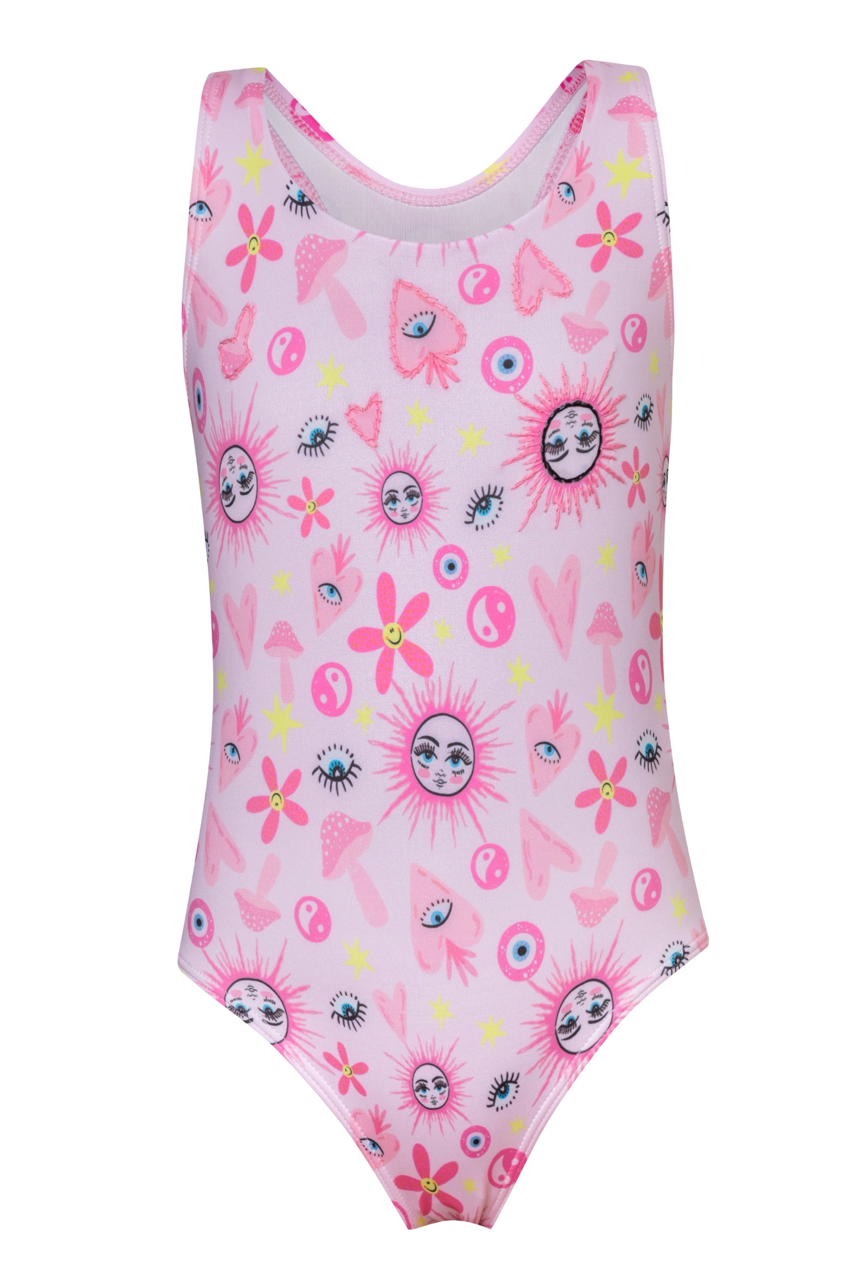 Not Too Basic - Happy Hippie Pink One Piece (FINAL SALE)