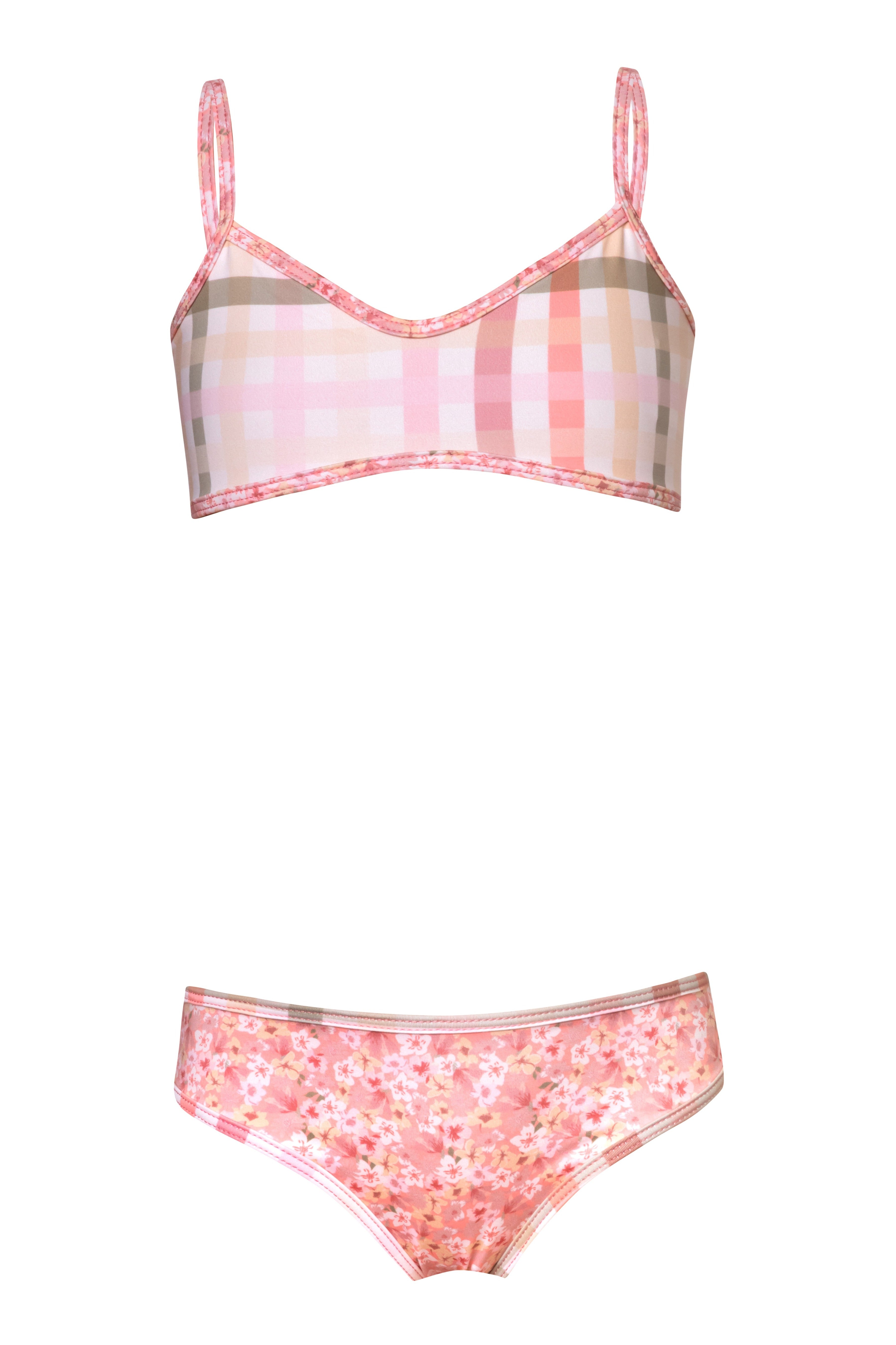 So Chic - Gingham Cream Bikini Set (FINAL SALE)