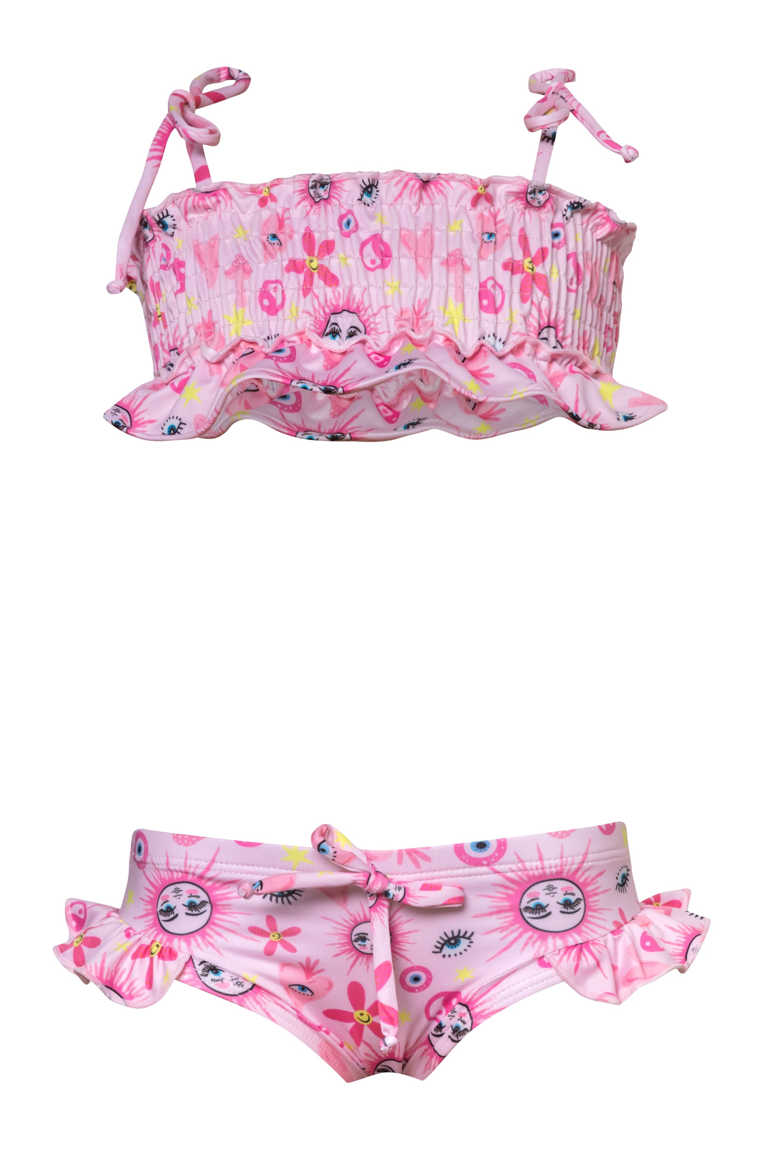 Mini Kini - Happy Hippie Pink Bikini Set (FINAL SALE)