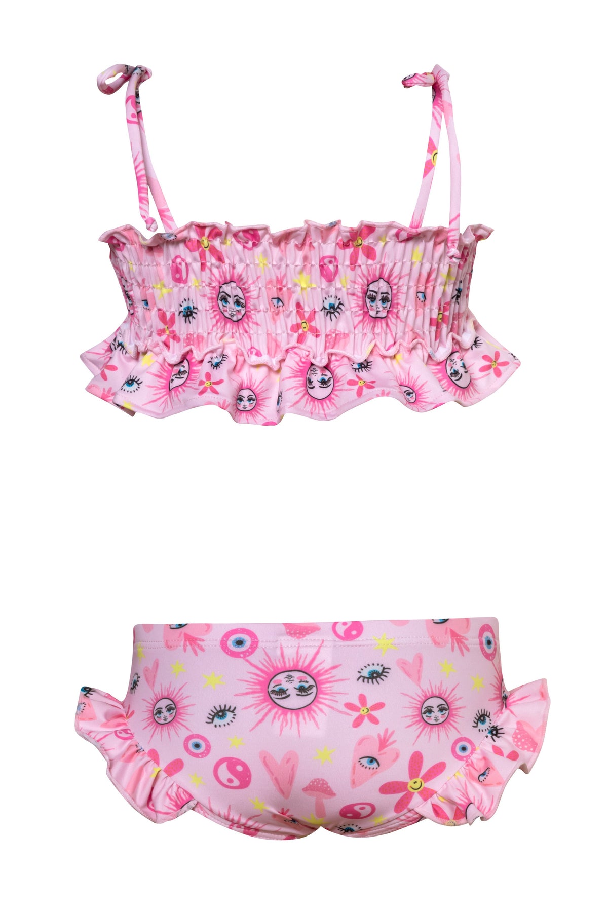 Mini Kini Mini Kini - Happy Hippie Pink Bikini Set (FINAL SALE) – Submarine Swim