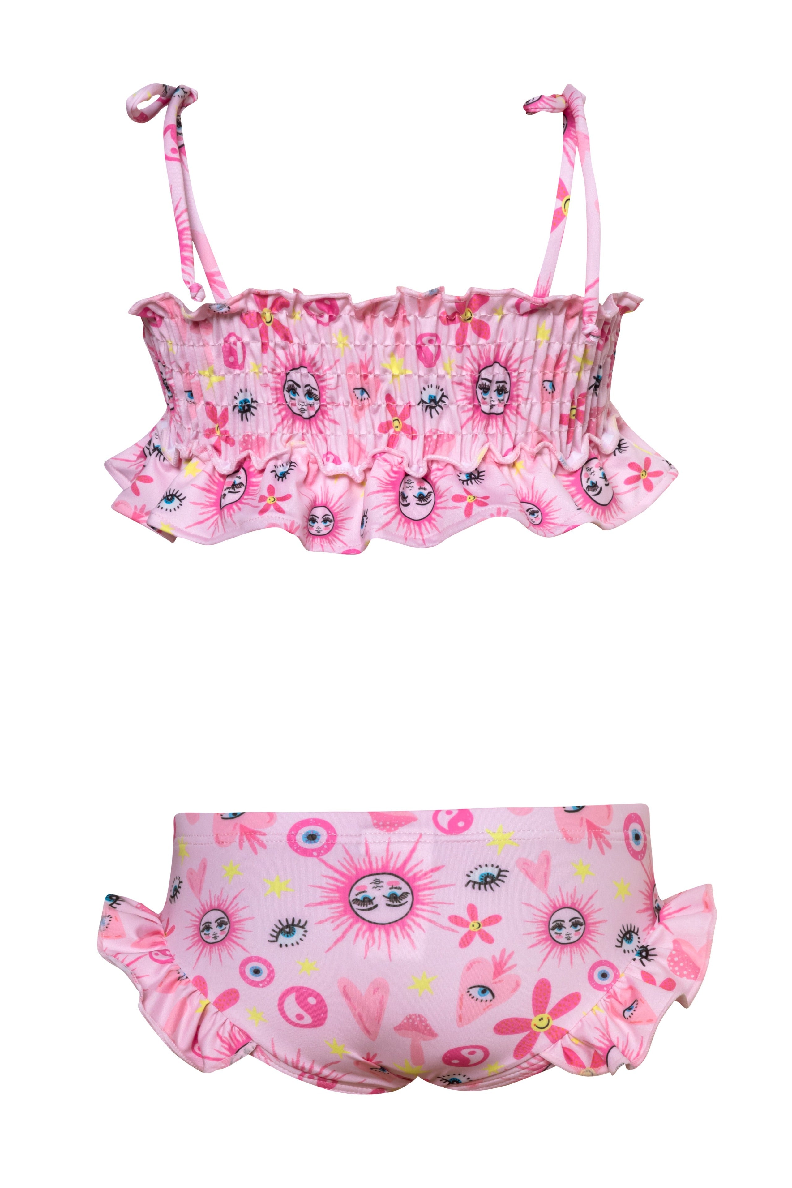 Mini Kini - Happy Hippie Pink Bikini Set (FINAL SALE)