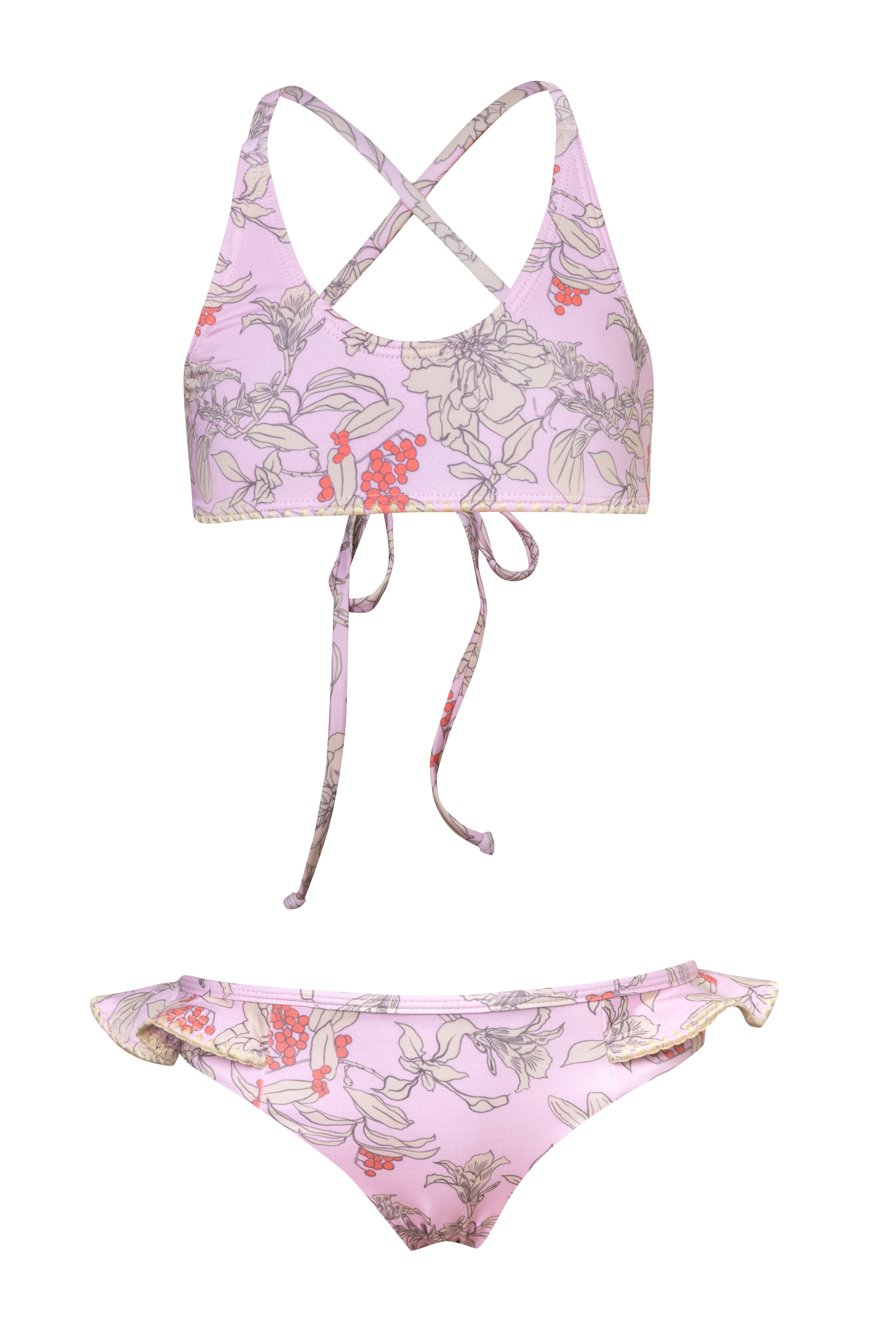 So Girl - Garden Pink Bikini Set (FINAL SALE)