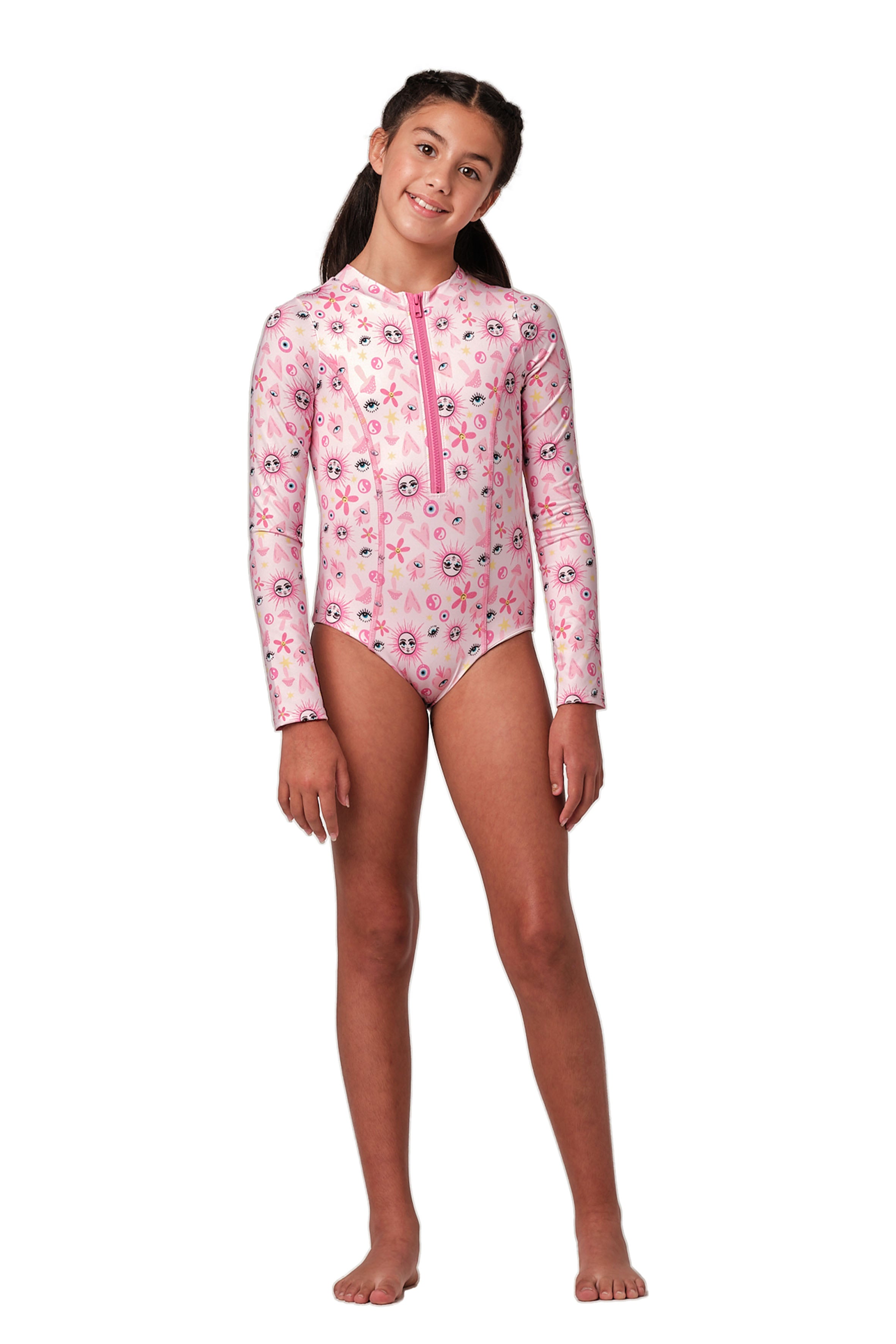 Scooba Doo  - Happy Hippie Pink One Piece (FINAL SALE)