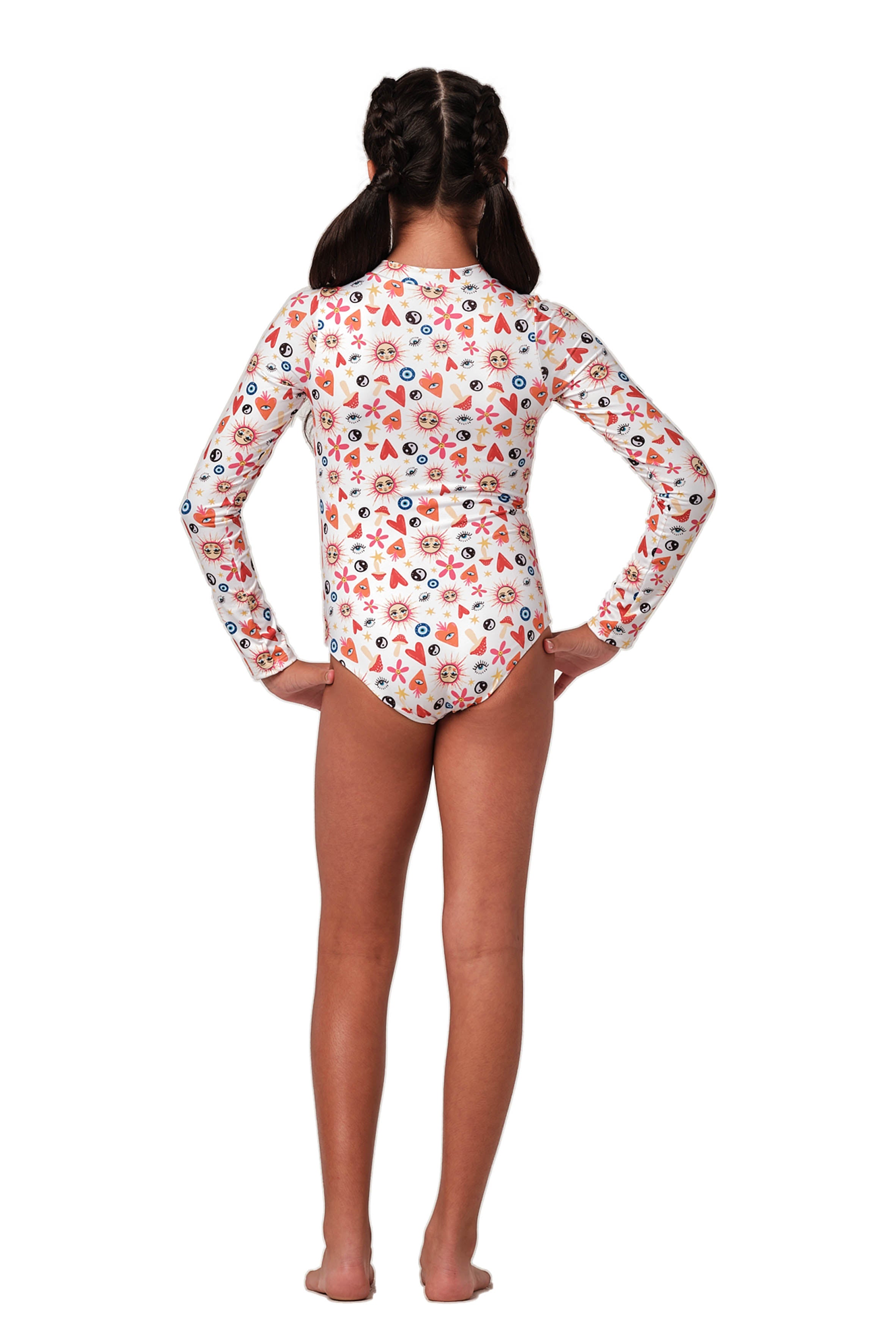 Scooba Doo  - Happy Hippie White One Piece (FINAL SALE)