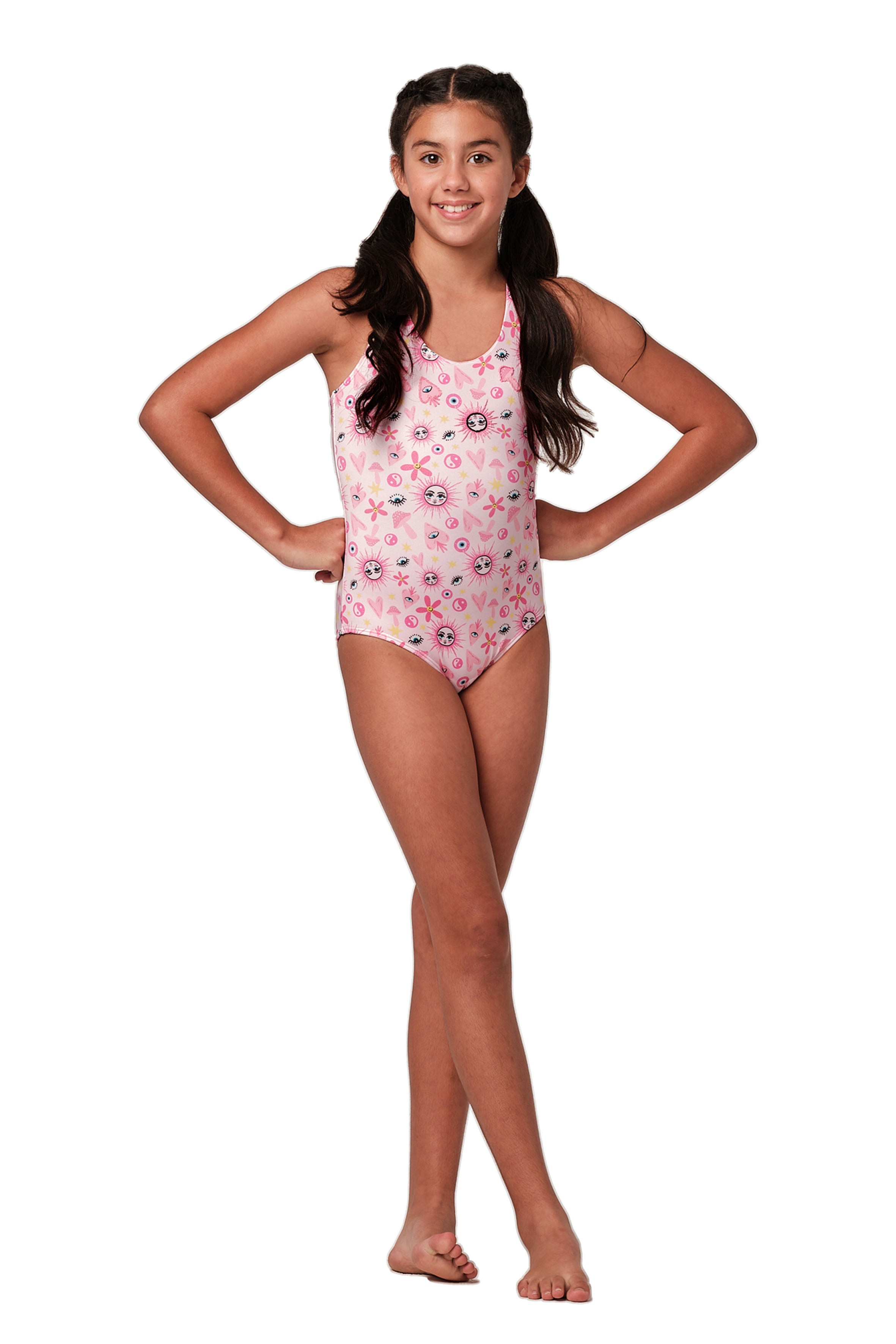 Not Too Basic - Happy Hippie Pink One Piece (FINAL SALE)