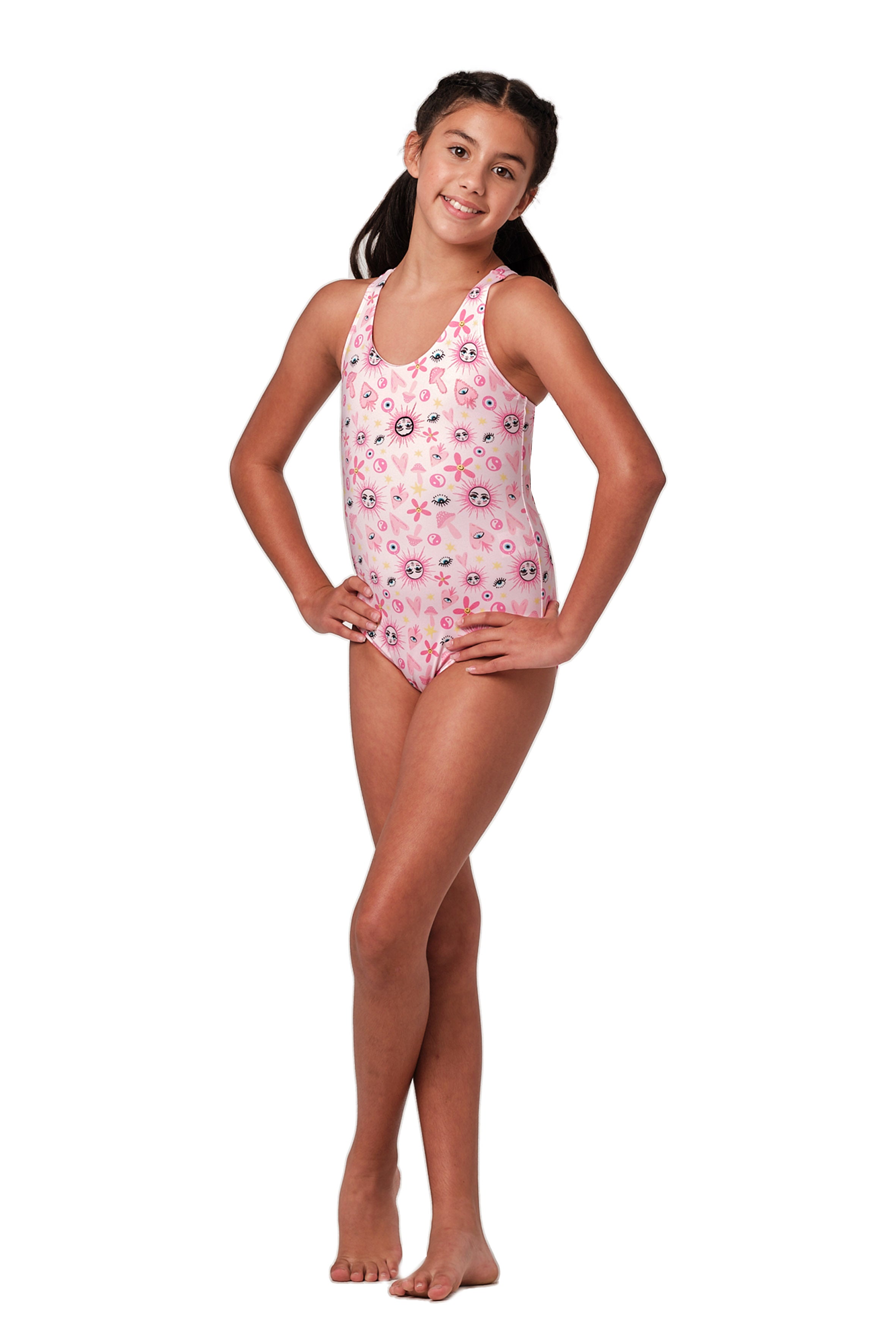 Not Too Basic - Happy Hippie Pink One Piece (FINAL SALE)
