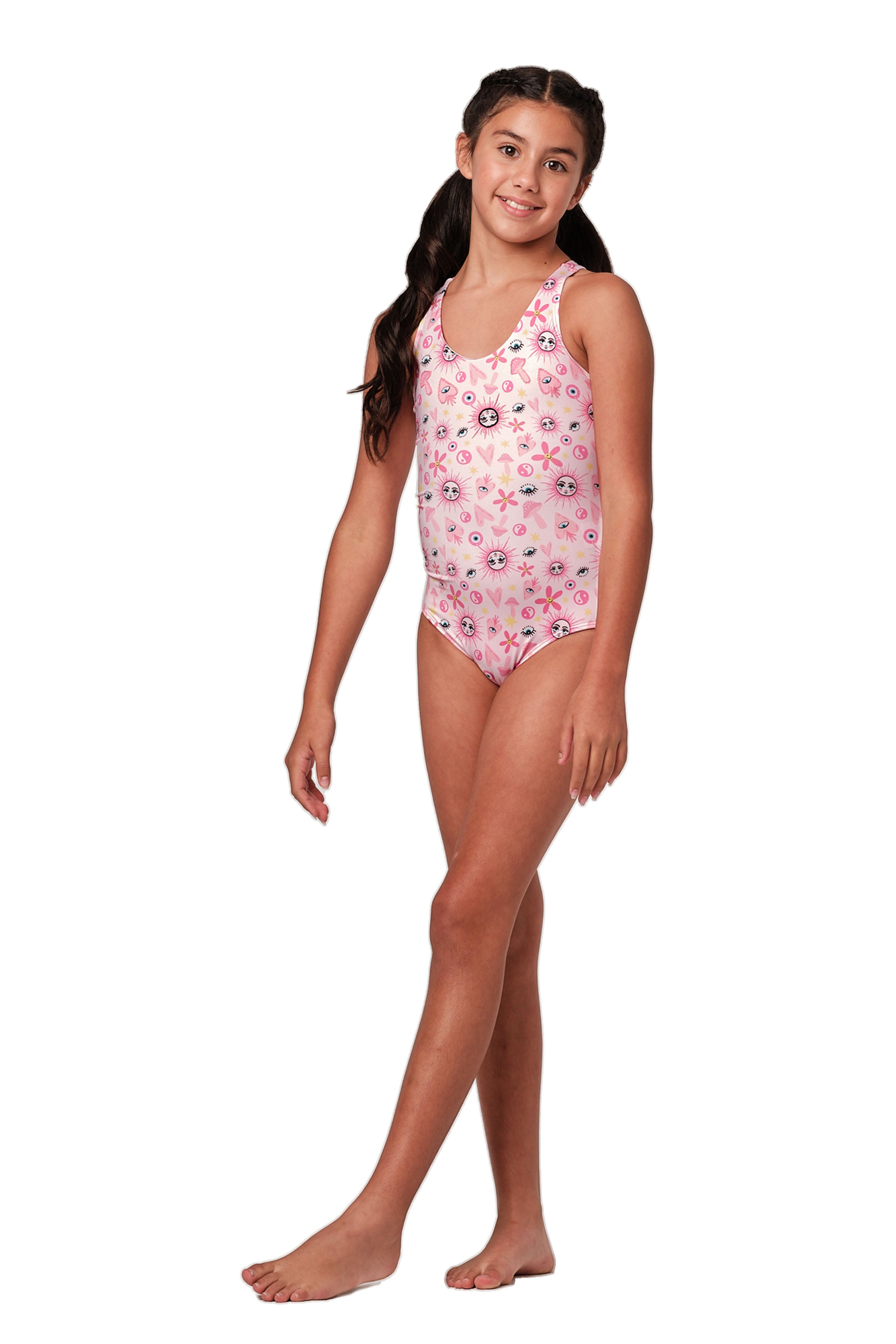 Not Too Basic - Happy Hippie Pink One Piece (FINAL SALE)