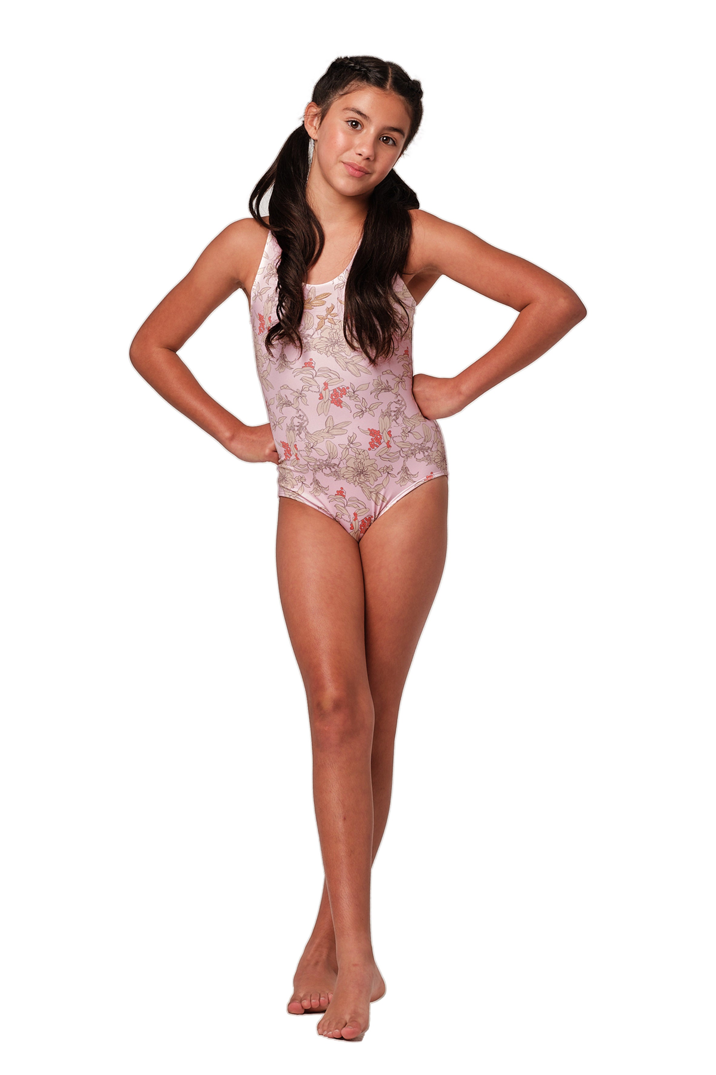 Not Too Basic - Garden Pink One Piece (FINAL SALE)