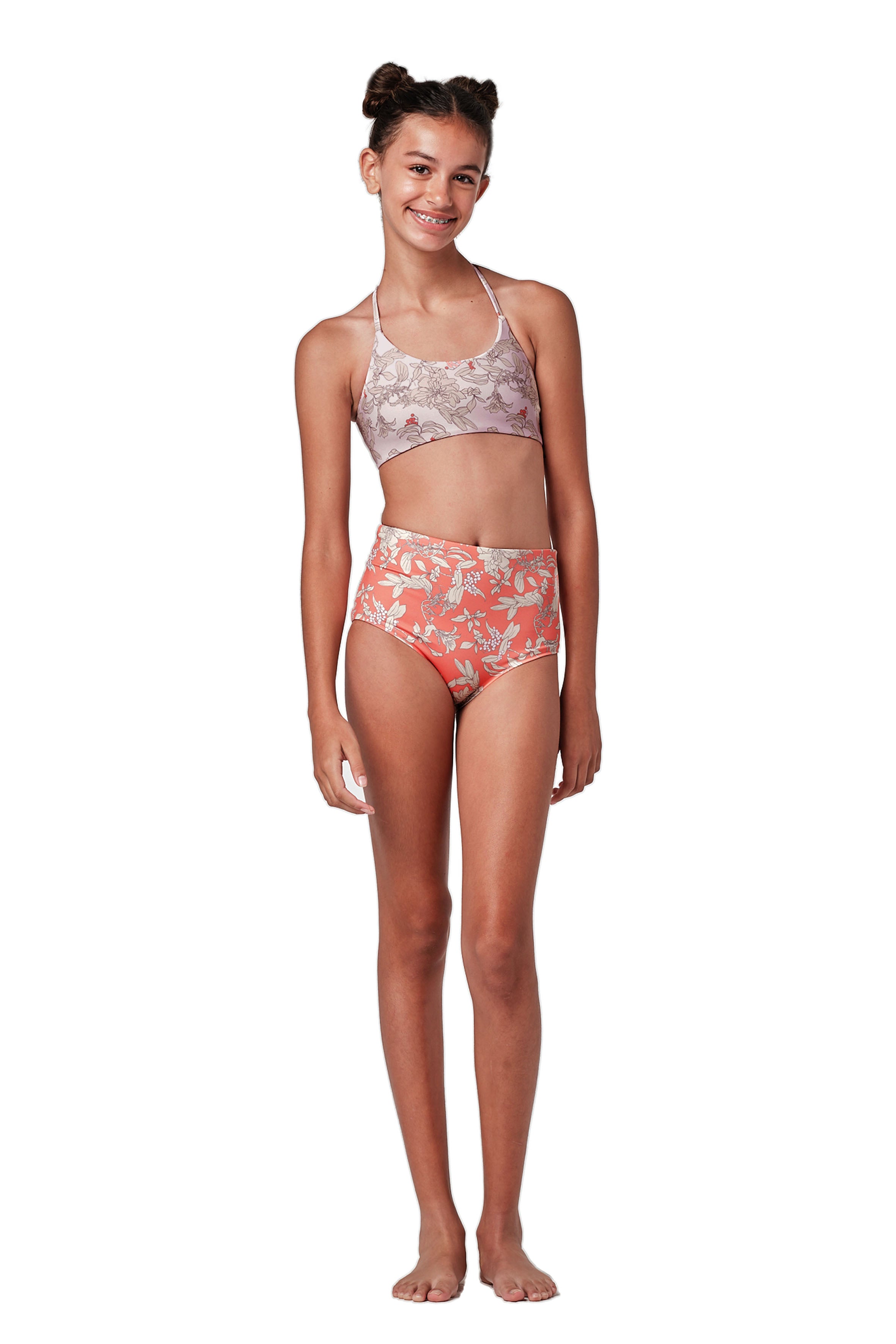 Highs and Lows - Garden Coral Bikini Set (FINAL SALE)