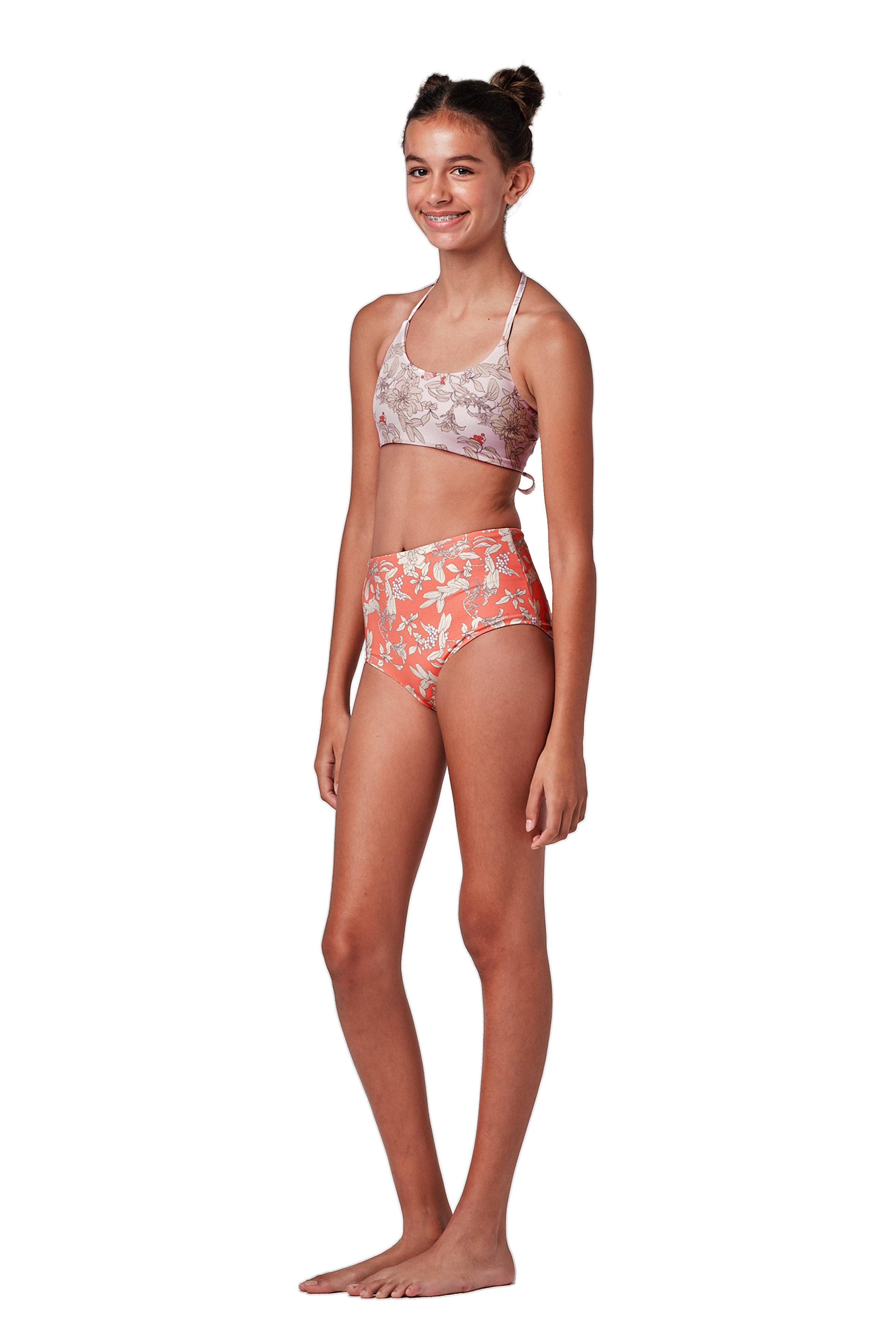 Highs and Lows - Garden Coral Bikini Set (FINAL SALE)