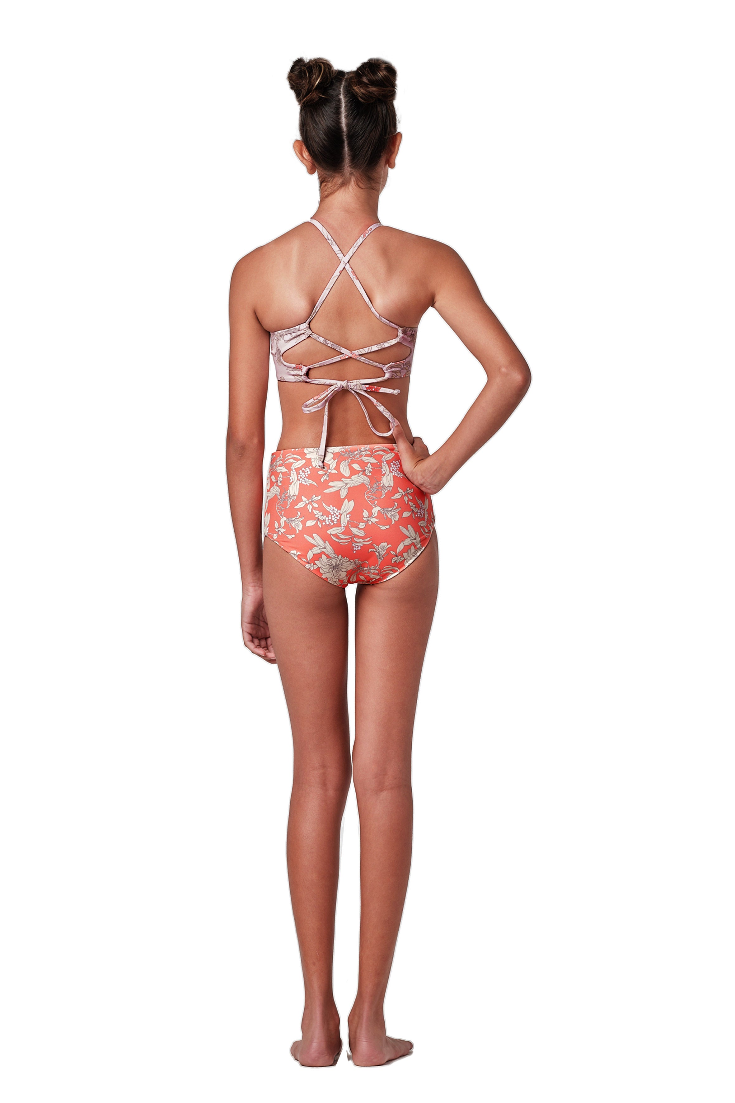 Highs and Lows - Garden Coral Bikini Set (FINAL SALE)
