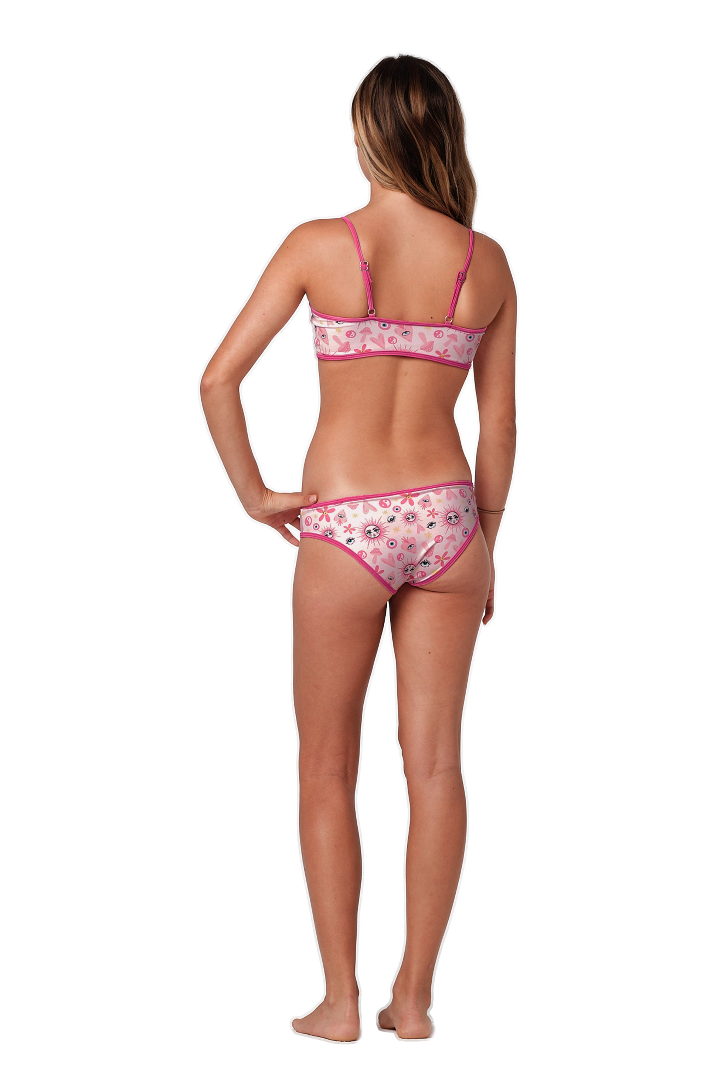 So Chic - Happy Hippie Pink Bikini Set (FINAL SALE)
