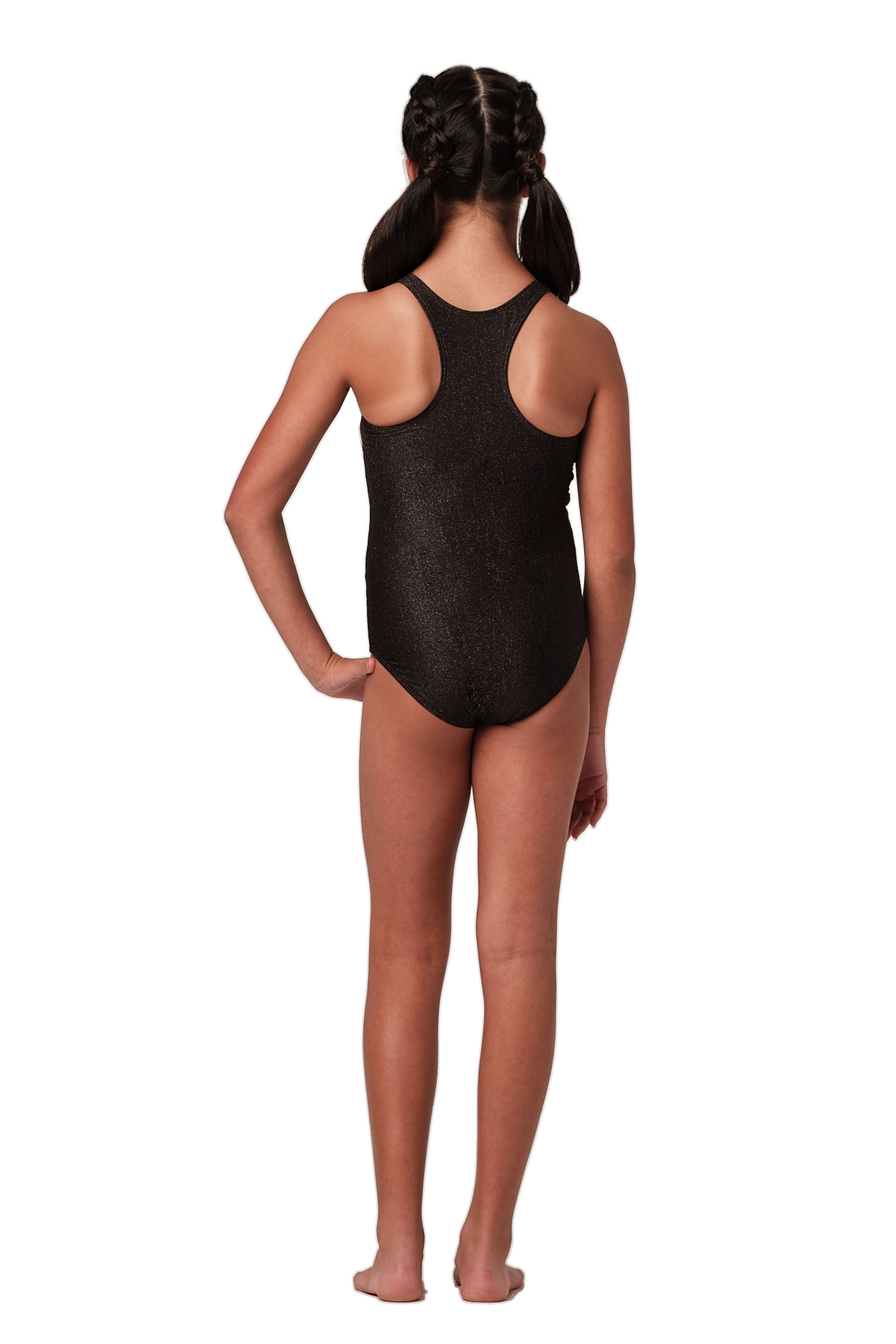 Sleek - Black Glitter One Piece (FINAL SALE)