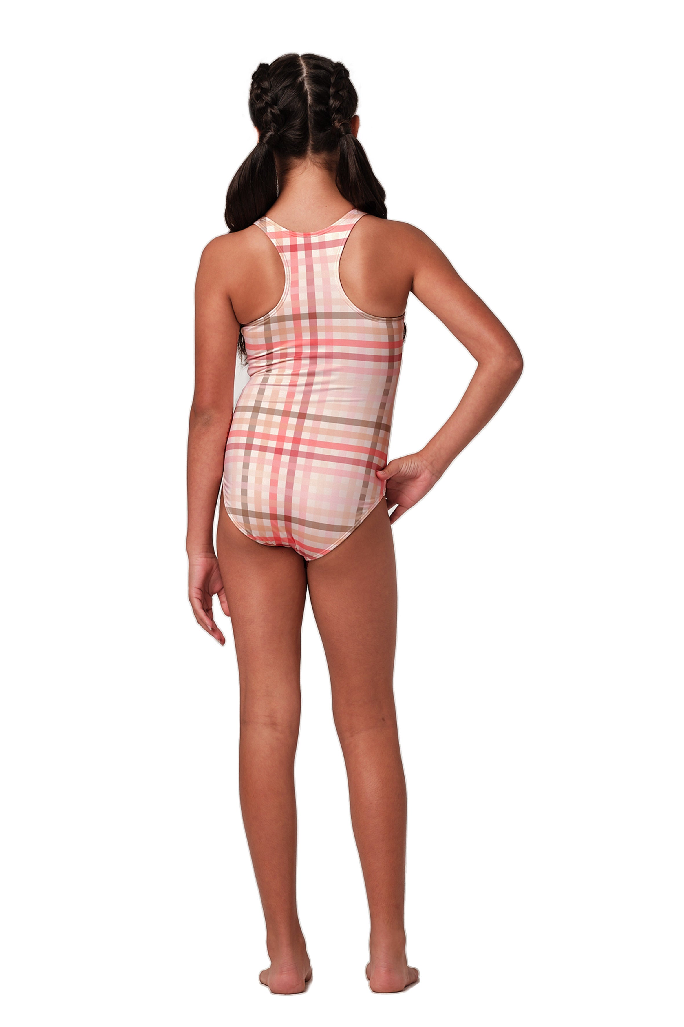 Sleek - Gingham Cream One Piece (FINAL SALE)