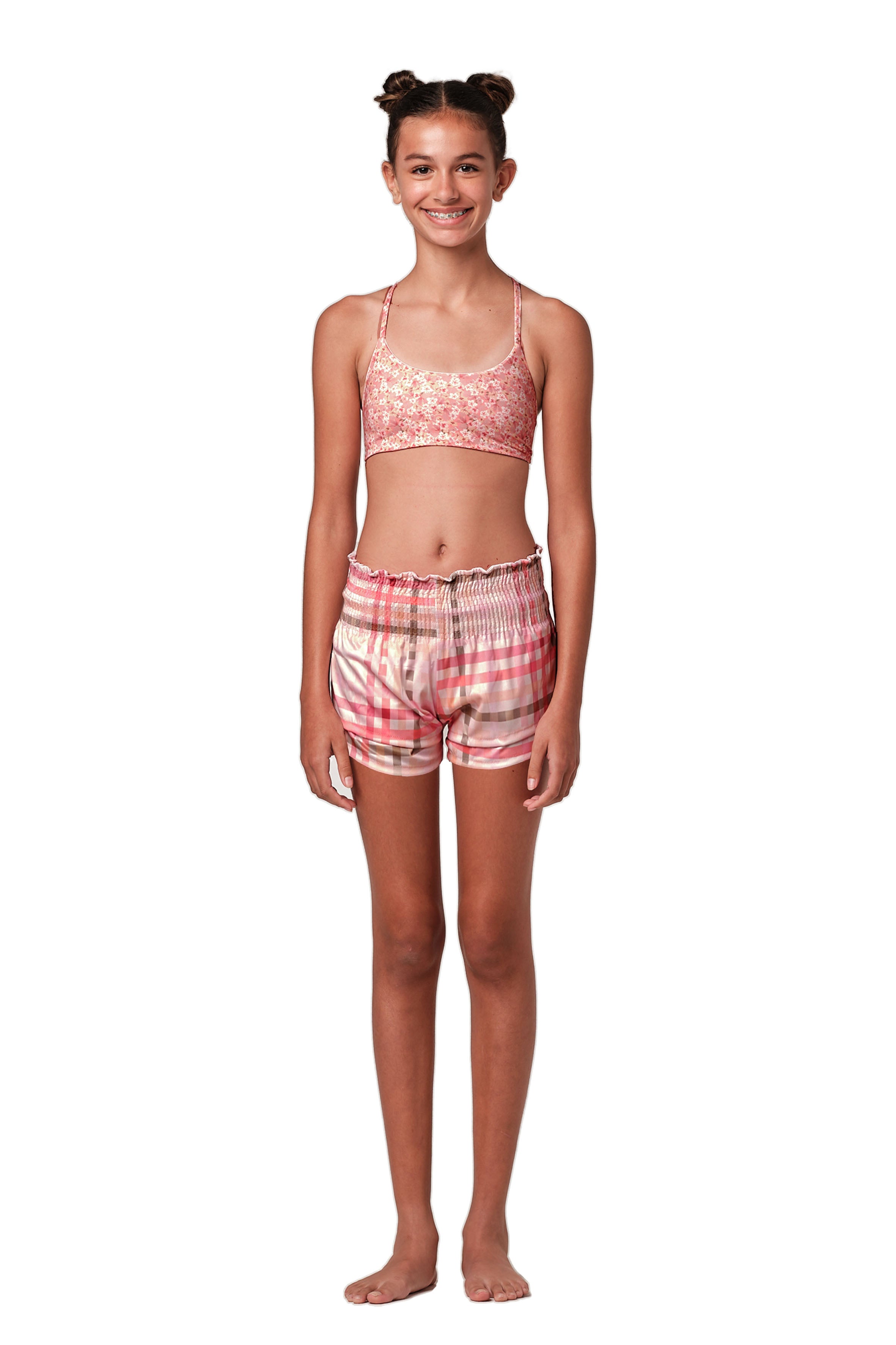 Short Circuit - Gingham Cream  Cover Up (FINAL SALE)