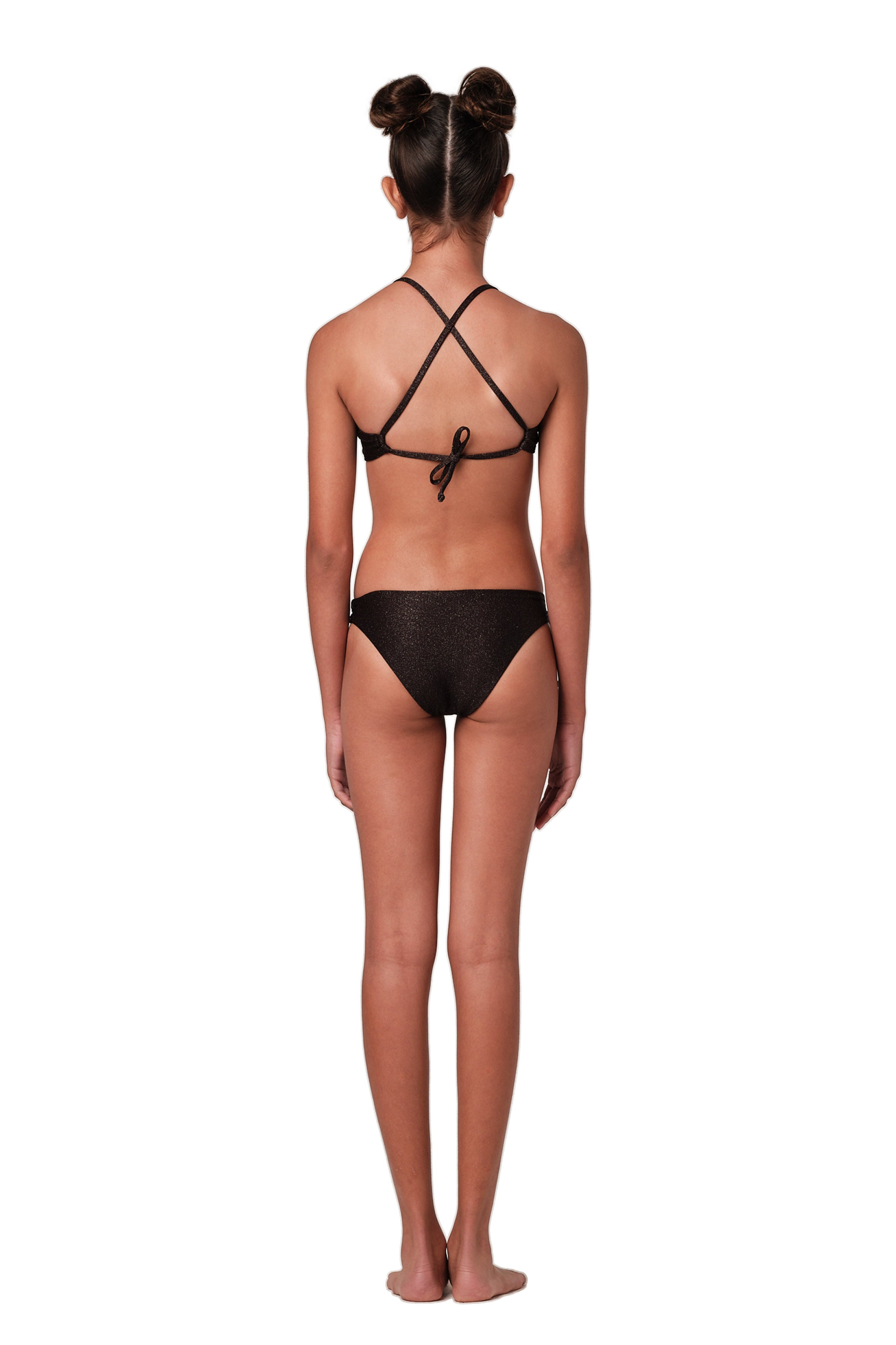 Front Row - Black Glitter Bikini Set (FINAL SALE)