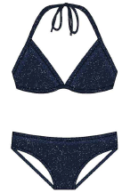 Try Angle - Navy Glitter Bikini Set (FINAL SALE)