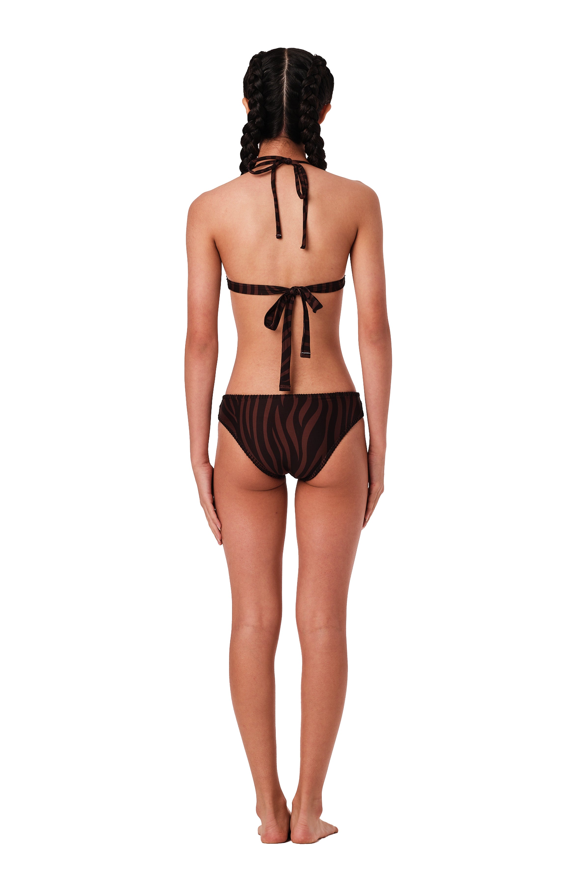 Try Angle - Zebra Coffee Bikini Set (FINAL SALE)