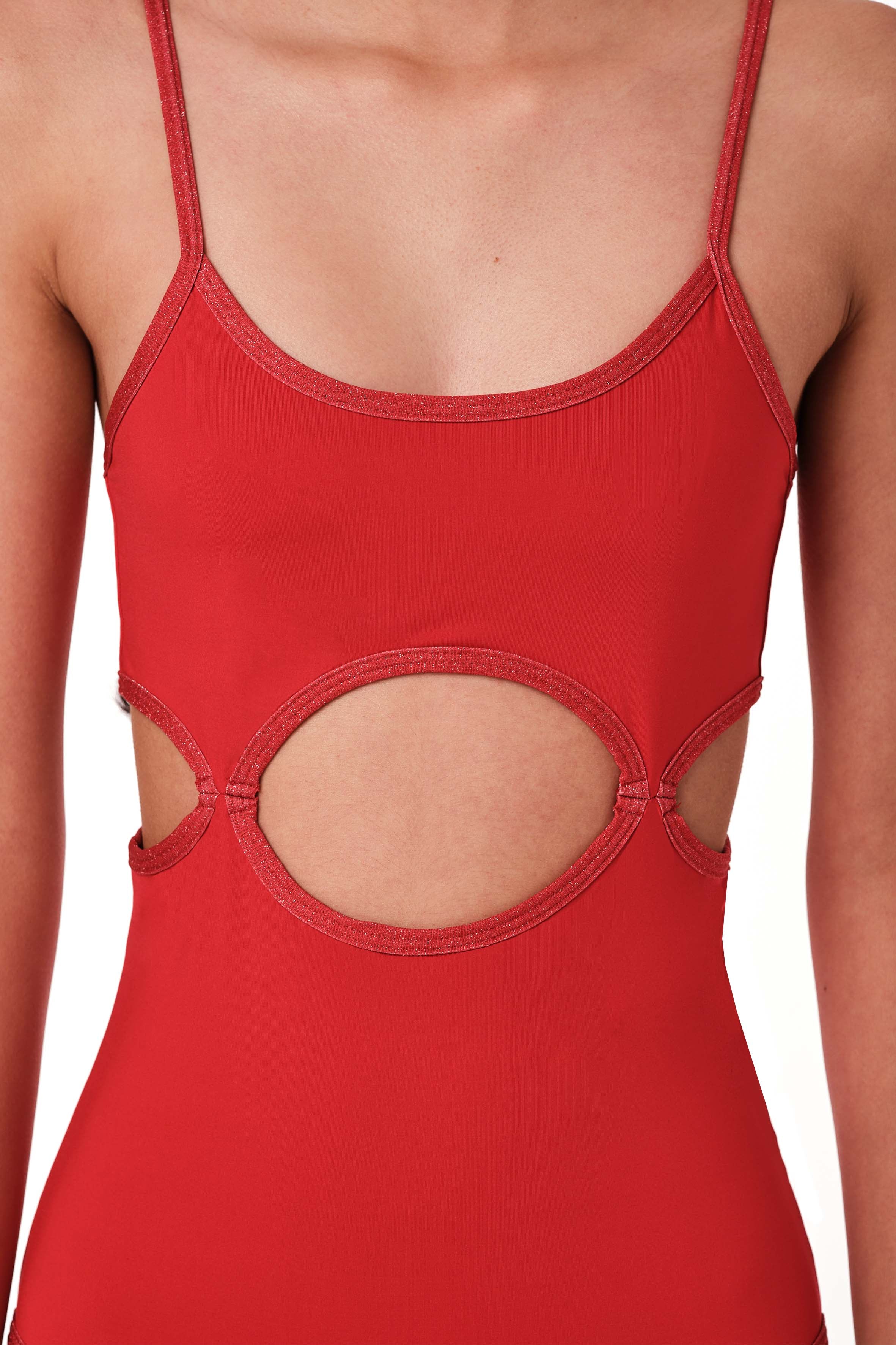 Holy Chic -  Red Glitter One Piece