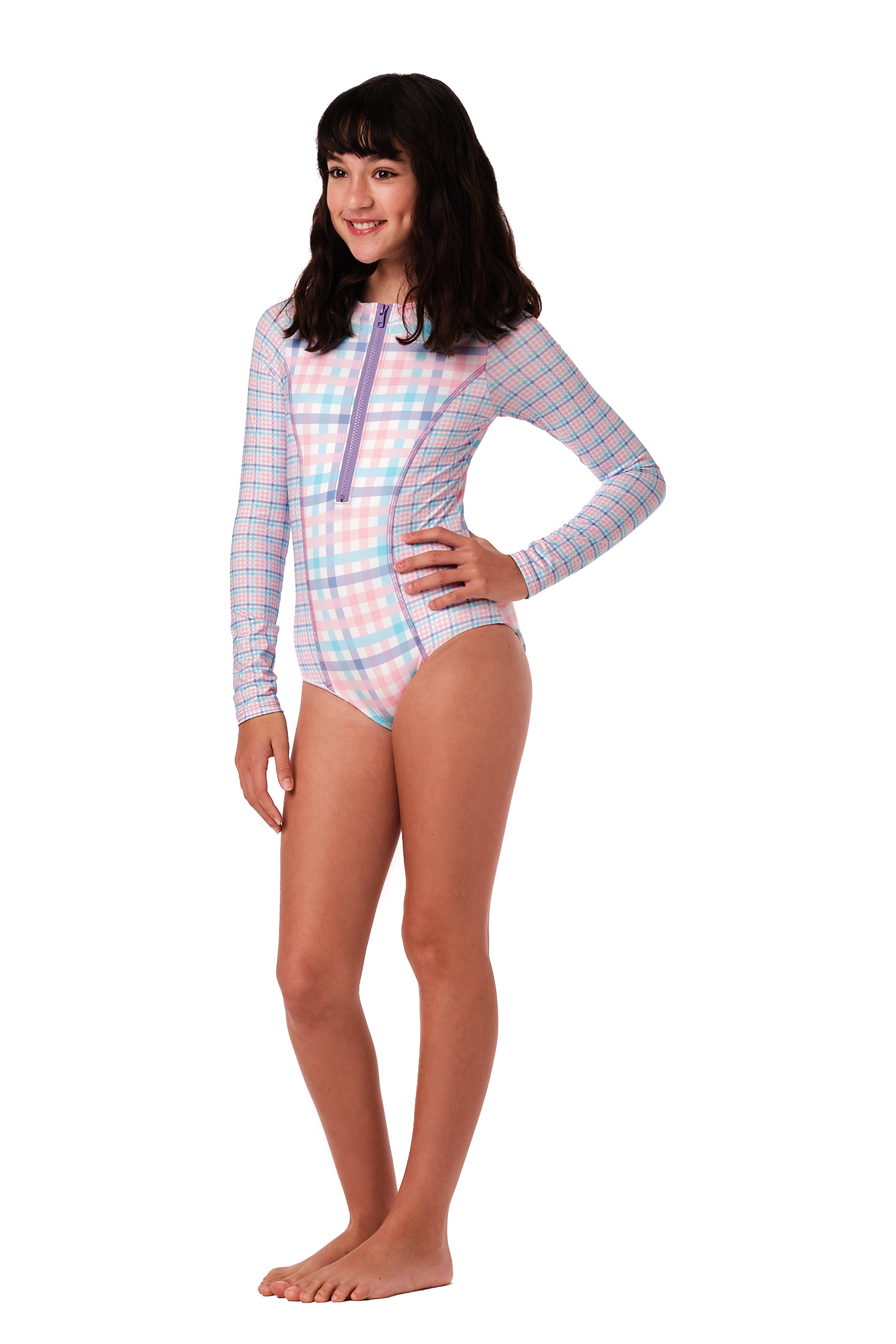 Scooba Doo - Gingham Peri One Piece
