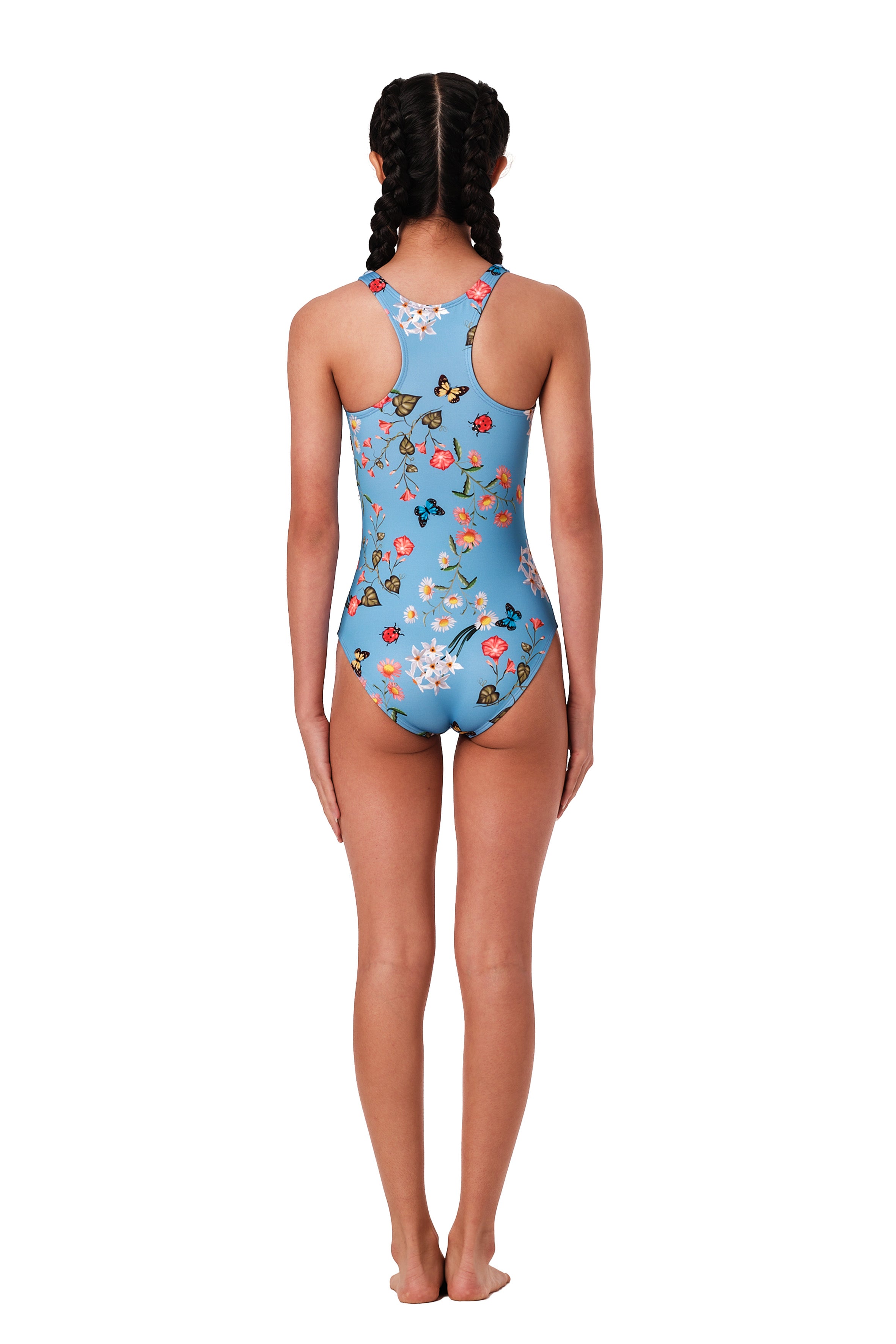 Not Too Basic - Full Bloom Blue One Piece (FINAL SALE)