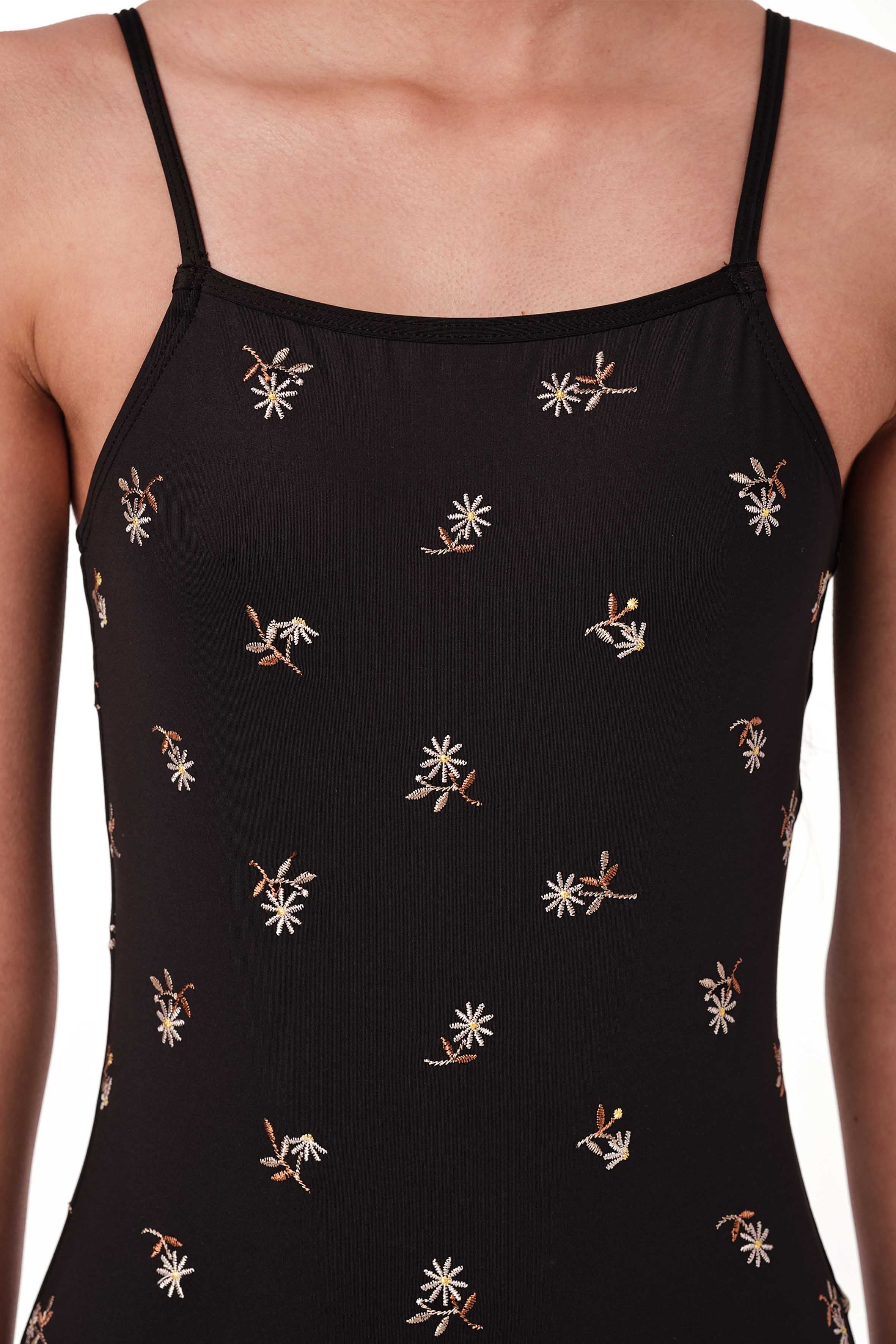 Under Covered - Mini Garden Black One Piece  (FINAL SALE)