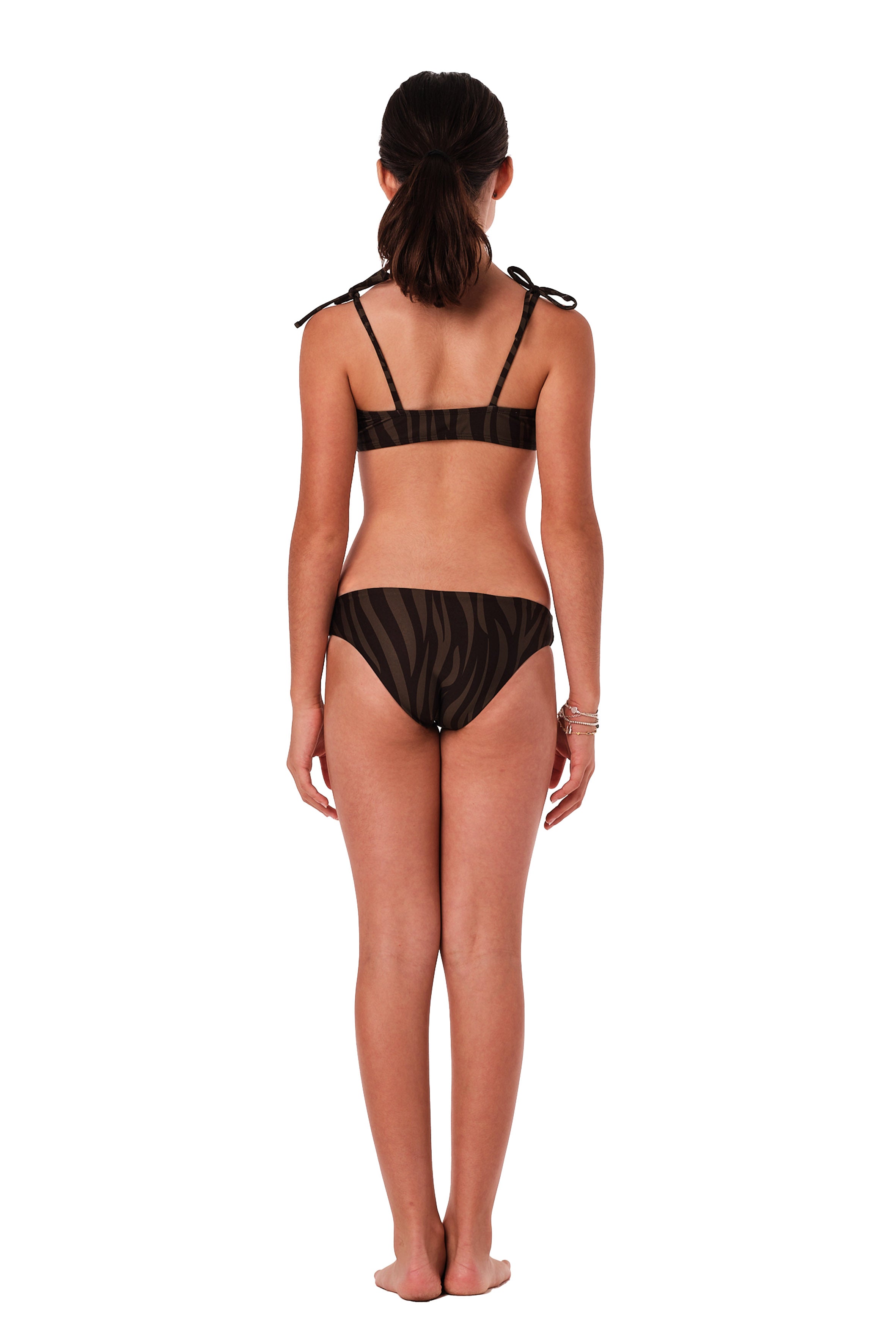Two Faced - Zebra Olive Bikini Set (FINAL SALE)