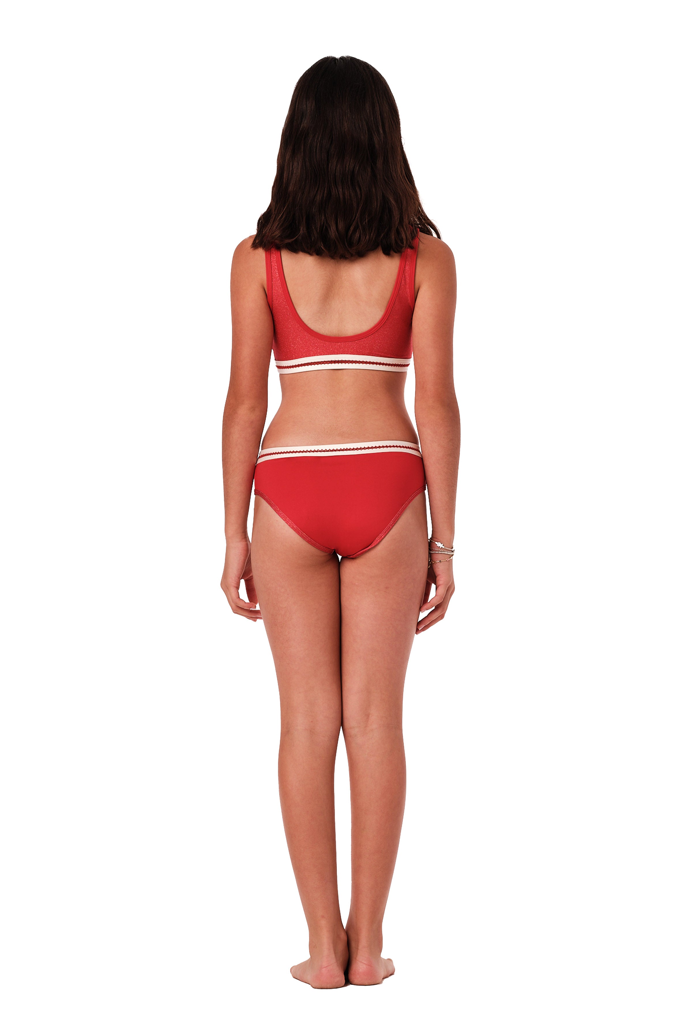 Class Act -Red Glitter Bikini Set (FINAL SALE)