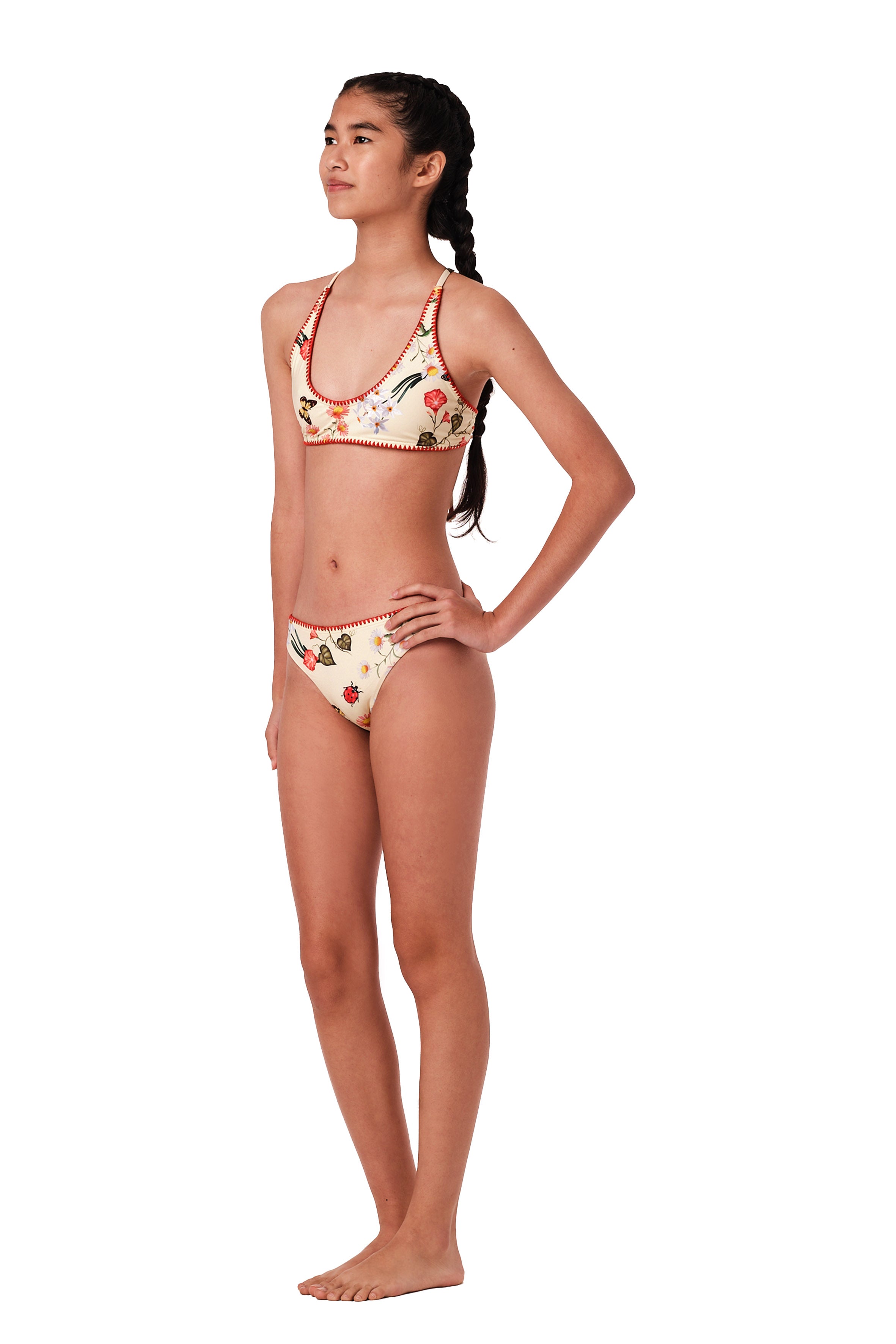 Stitched - Full Bloom Yellow Bikini Set (FINAL SALE)