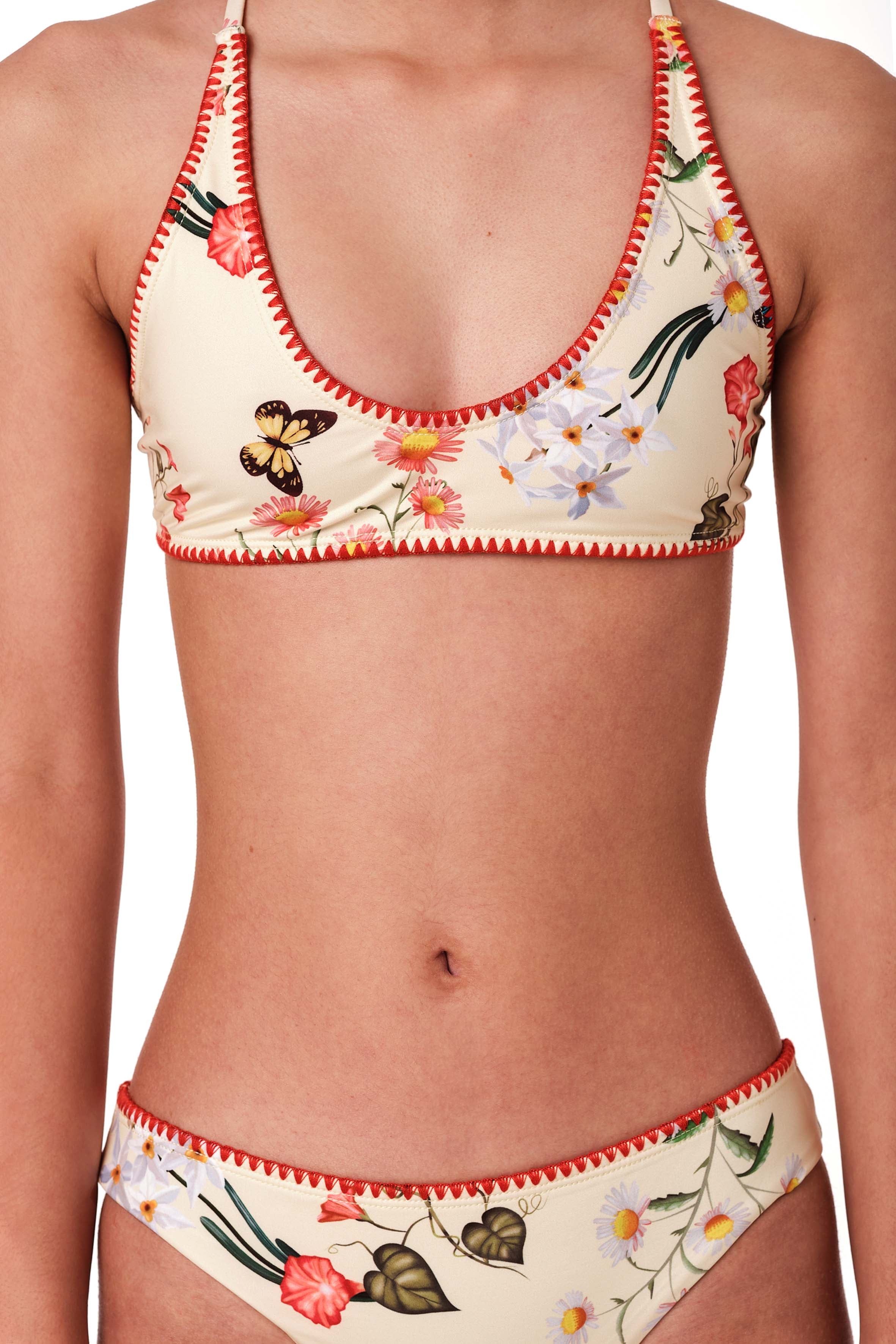 Stitched - Full Bloom Yellow Bikini Set (FINAL SALE)