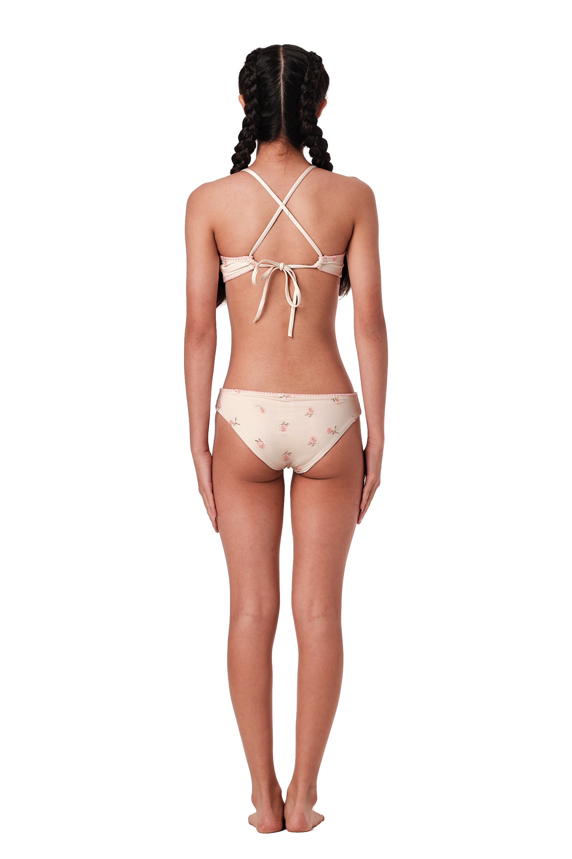 Stitched - Mini Garden Cream Bikini Set (FINAL SALE)