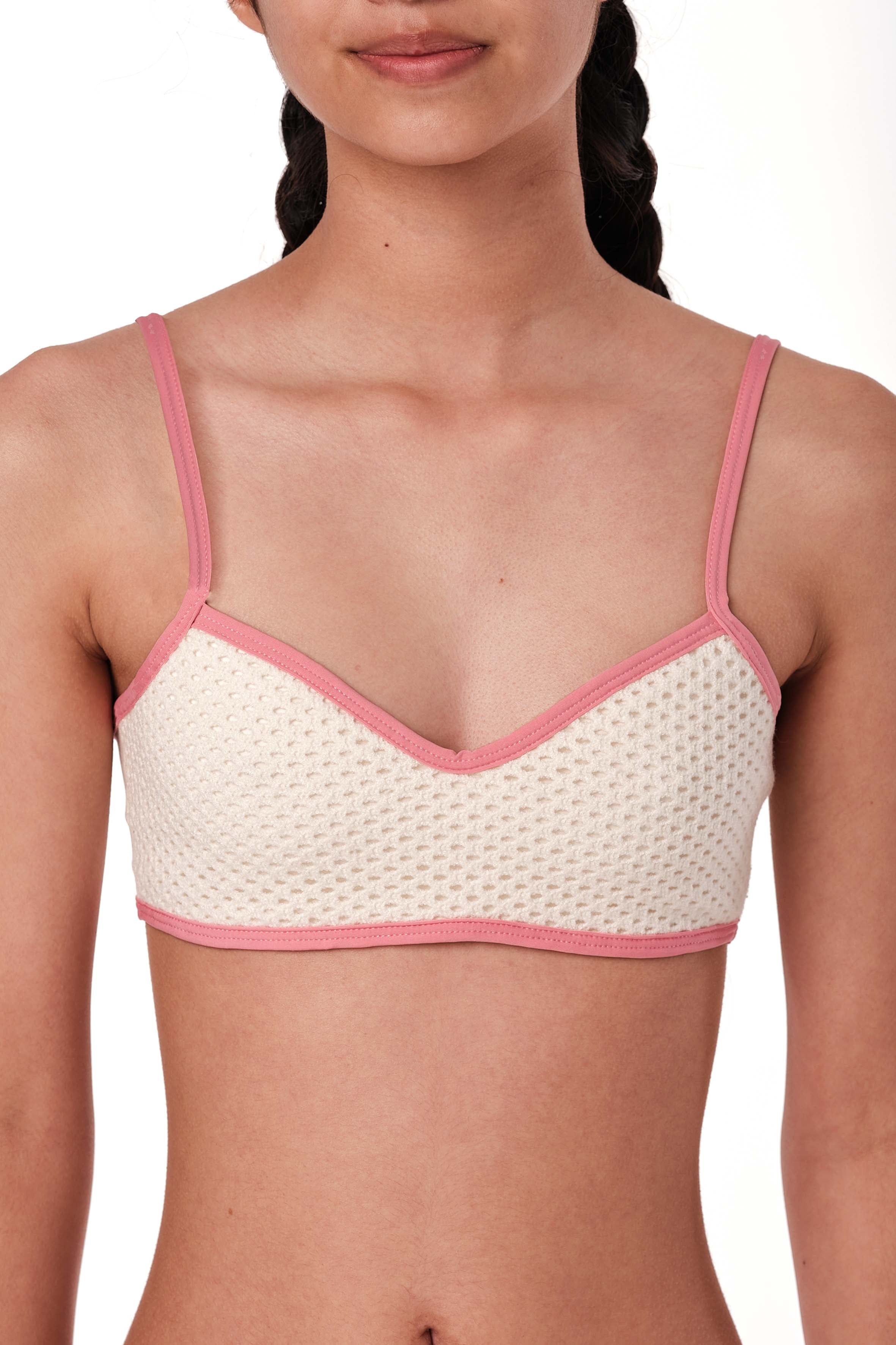 So Chic - Blush Crochet Bikini Set (FINAL SALE)