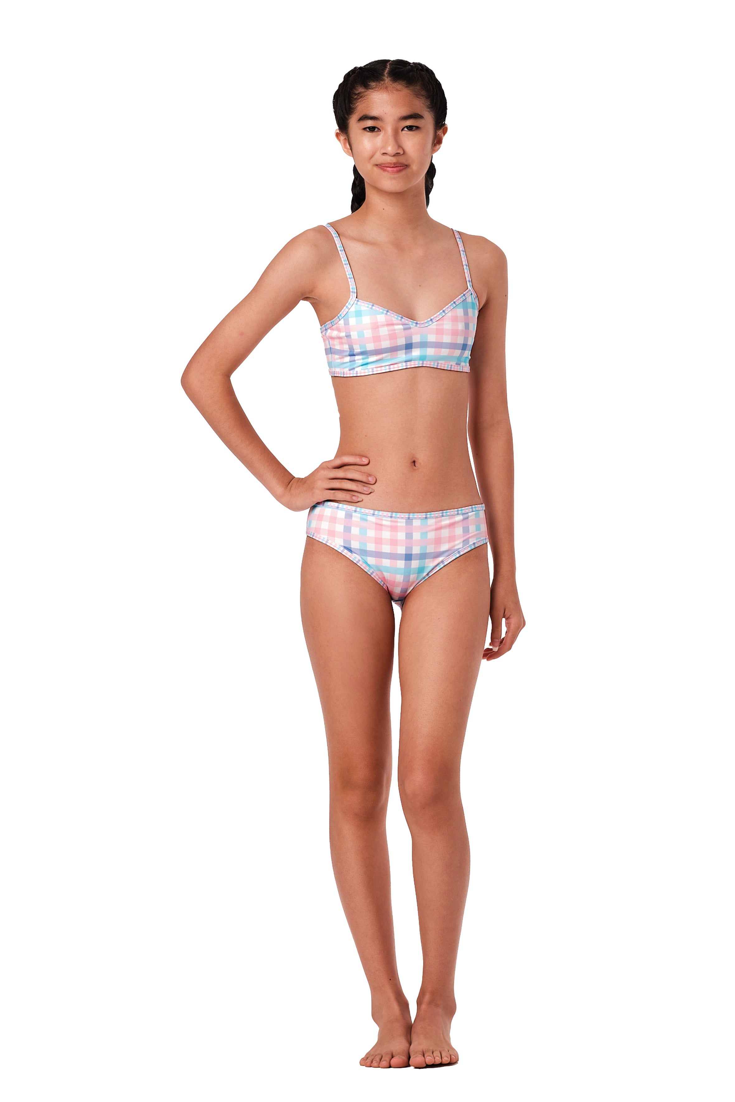 So Chic - Gingham Peri Bikini Set (FINAL SALE)