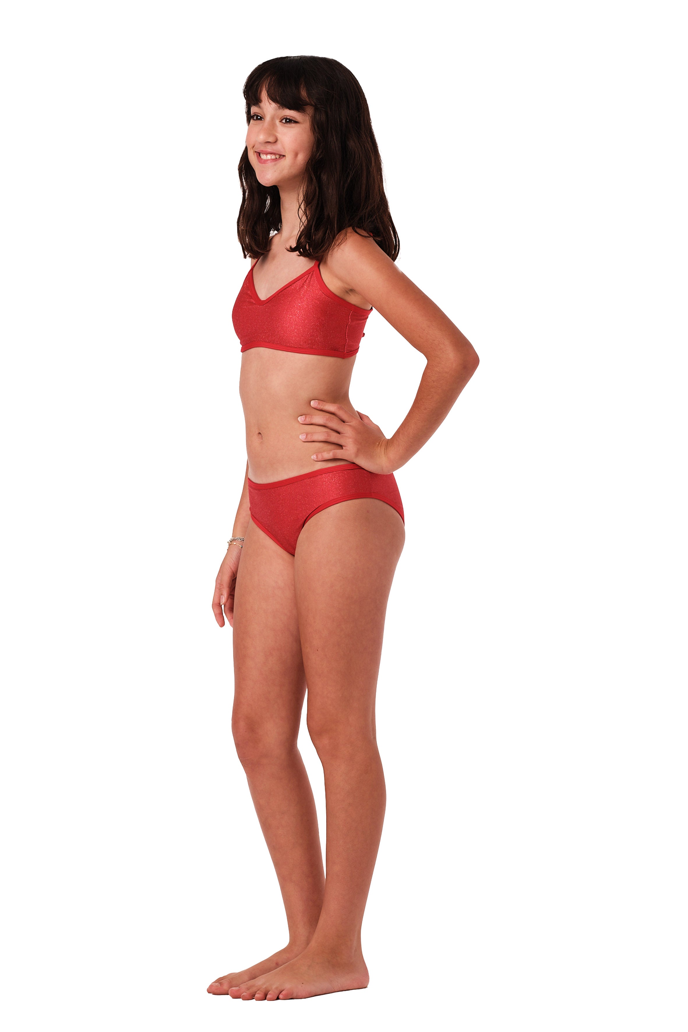 So Chic - Red Glitter Bikini Set (FINAL SALE)