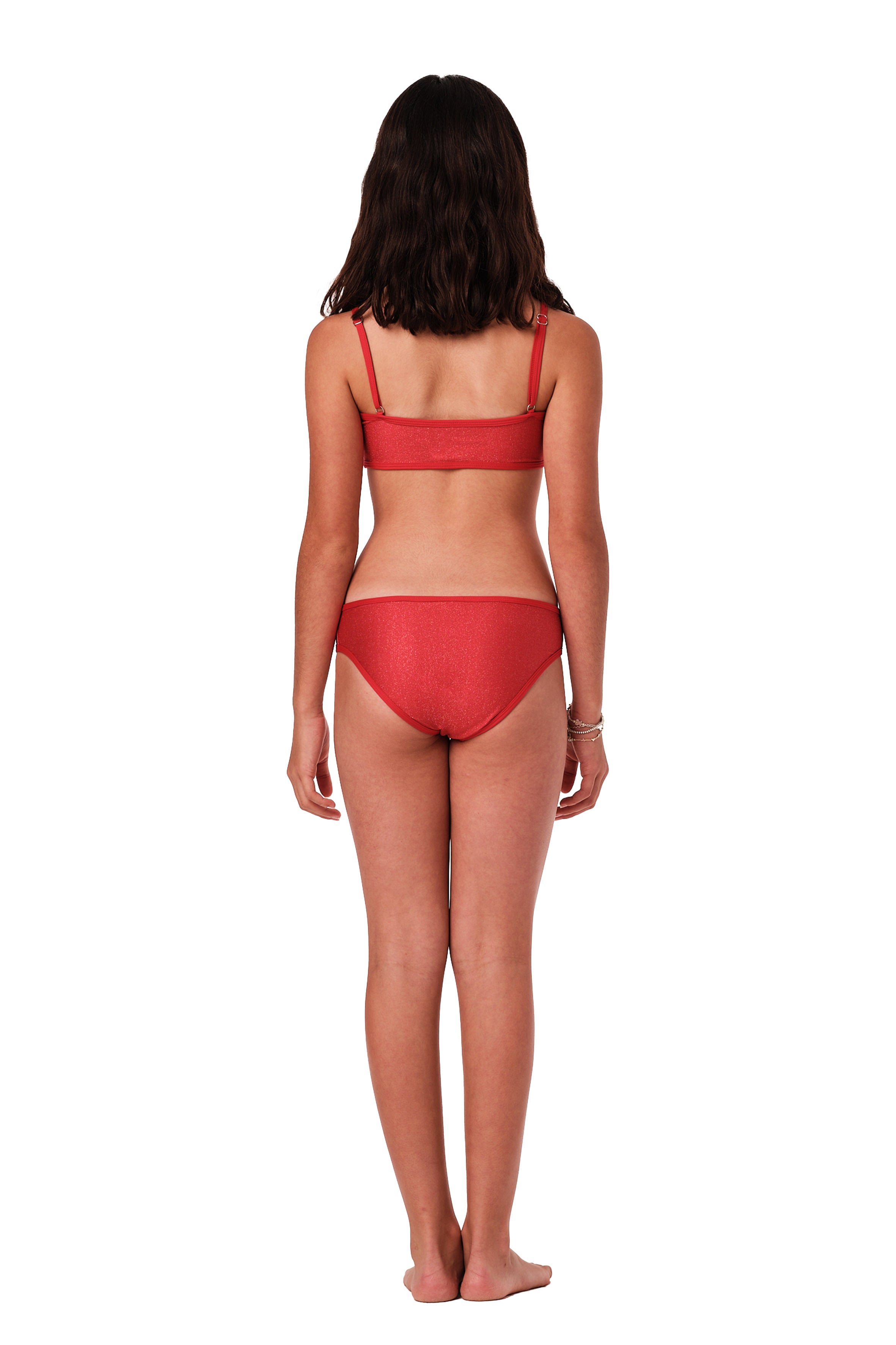 So Chic - Red Glitter Bikini Set (FINAL SALE)