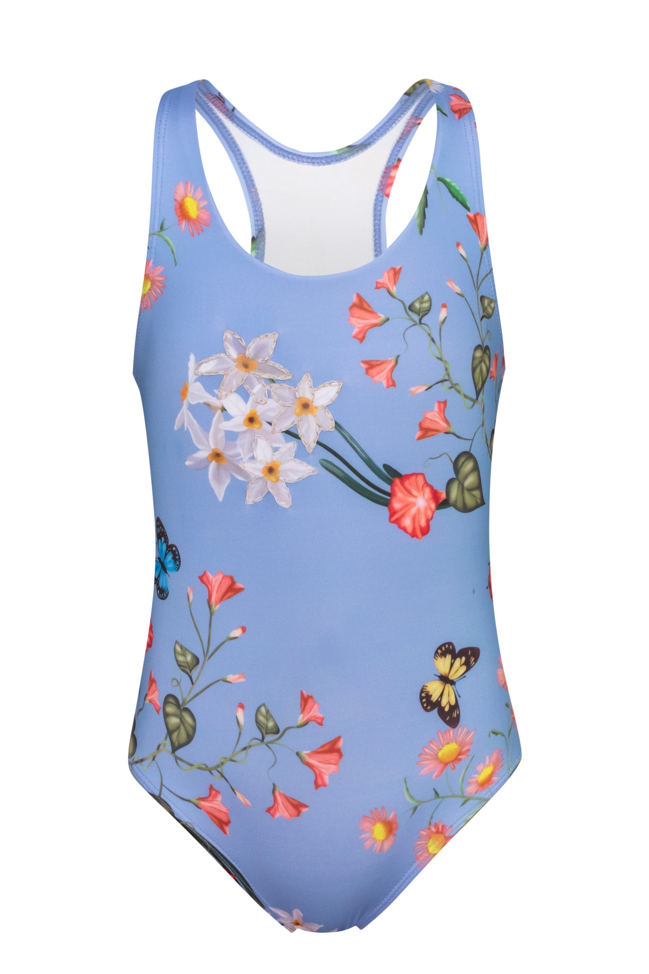 Not Too Basic - Full Bloom Blue One Piece (FINAL SALE)