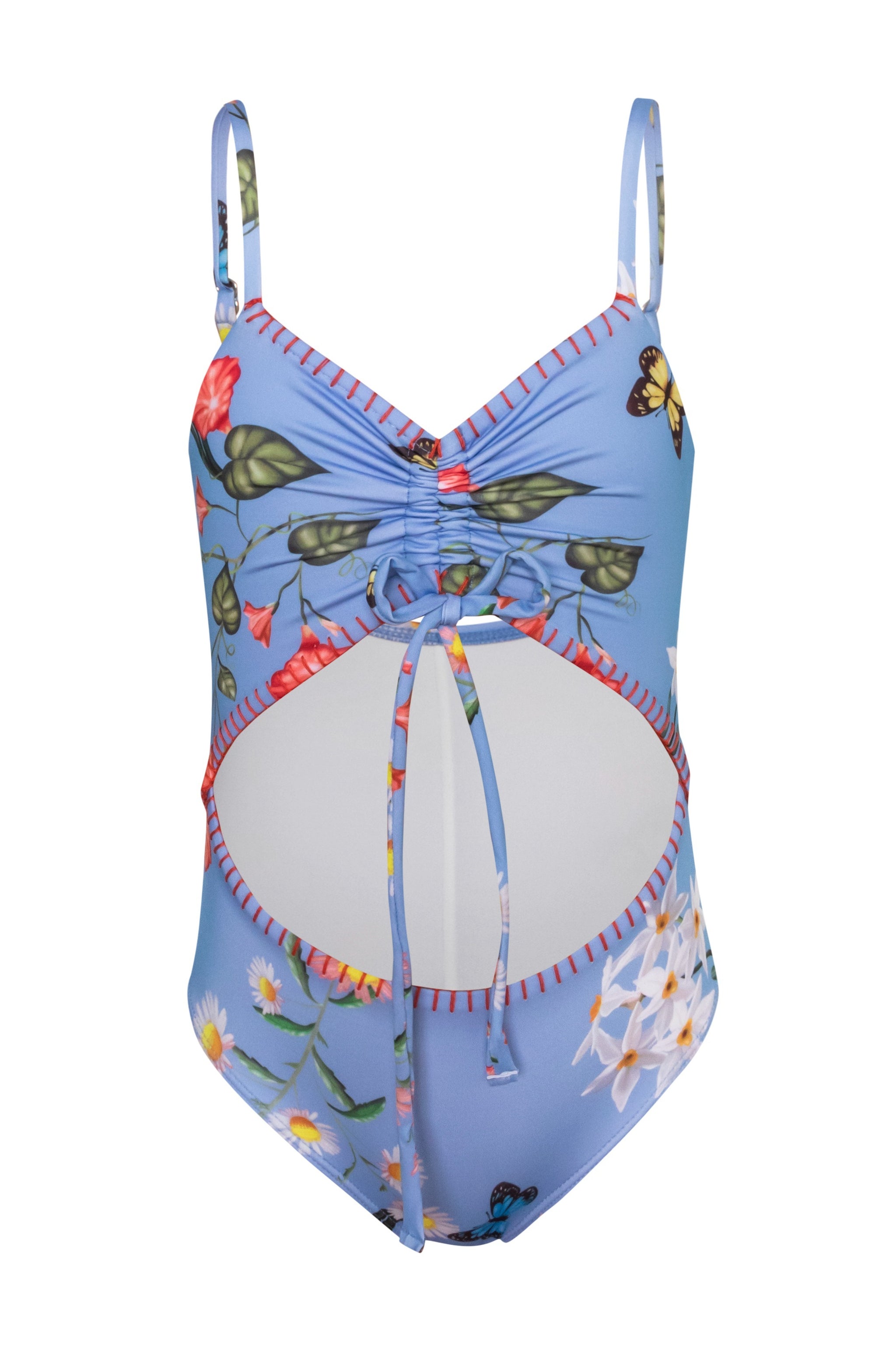 Peek A Boo - Full Bloom Blue One Piece (FINAL SALE