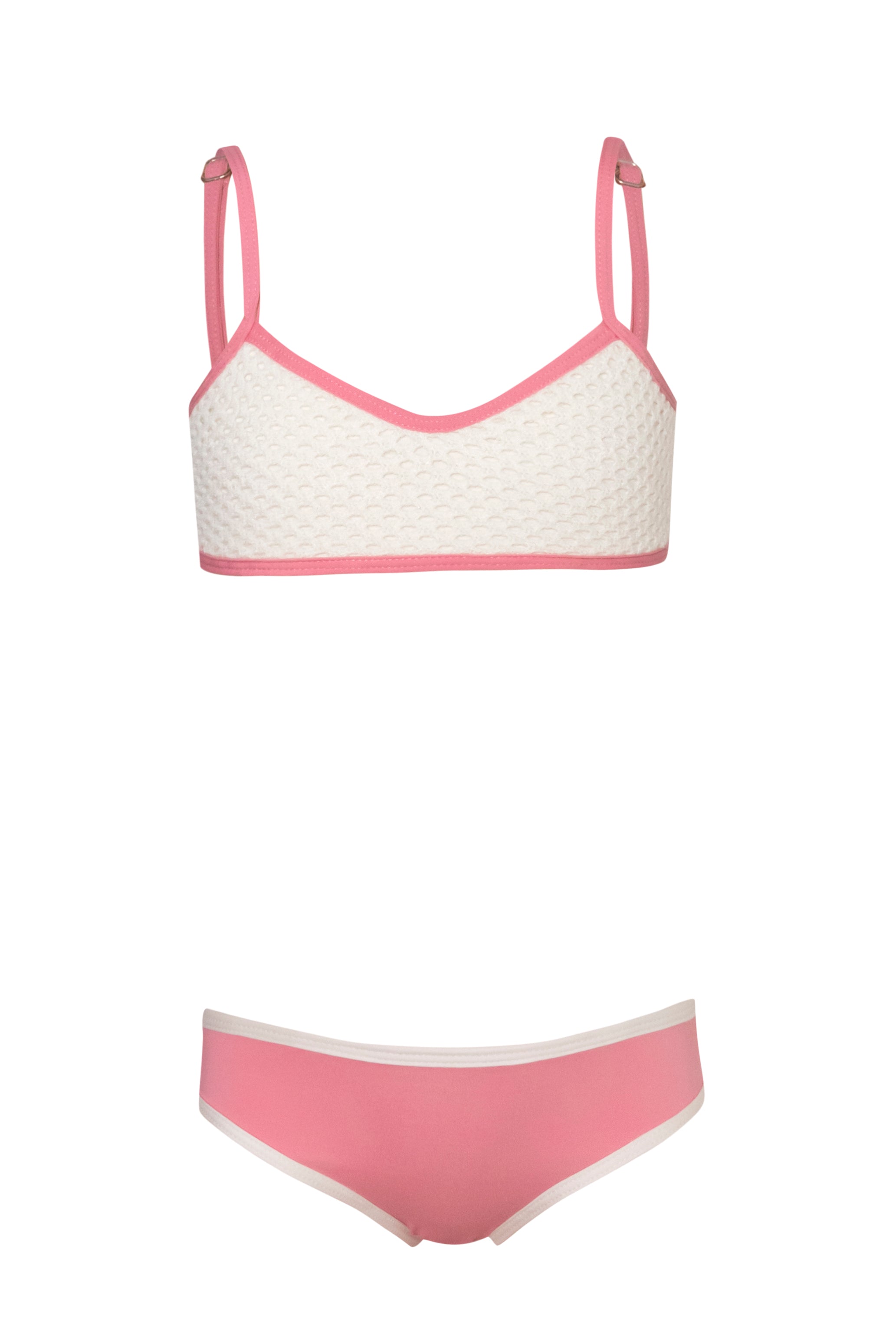 So Chic - Blush Crochet Bikini Set (FINAL SALE)