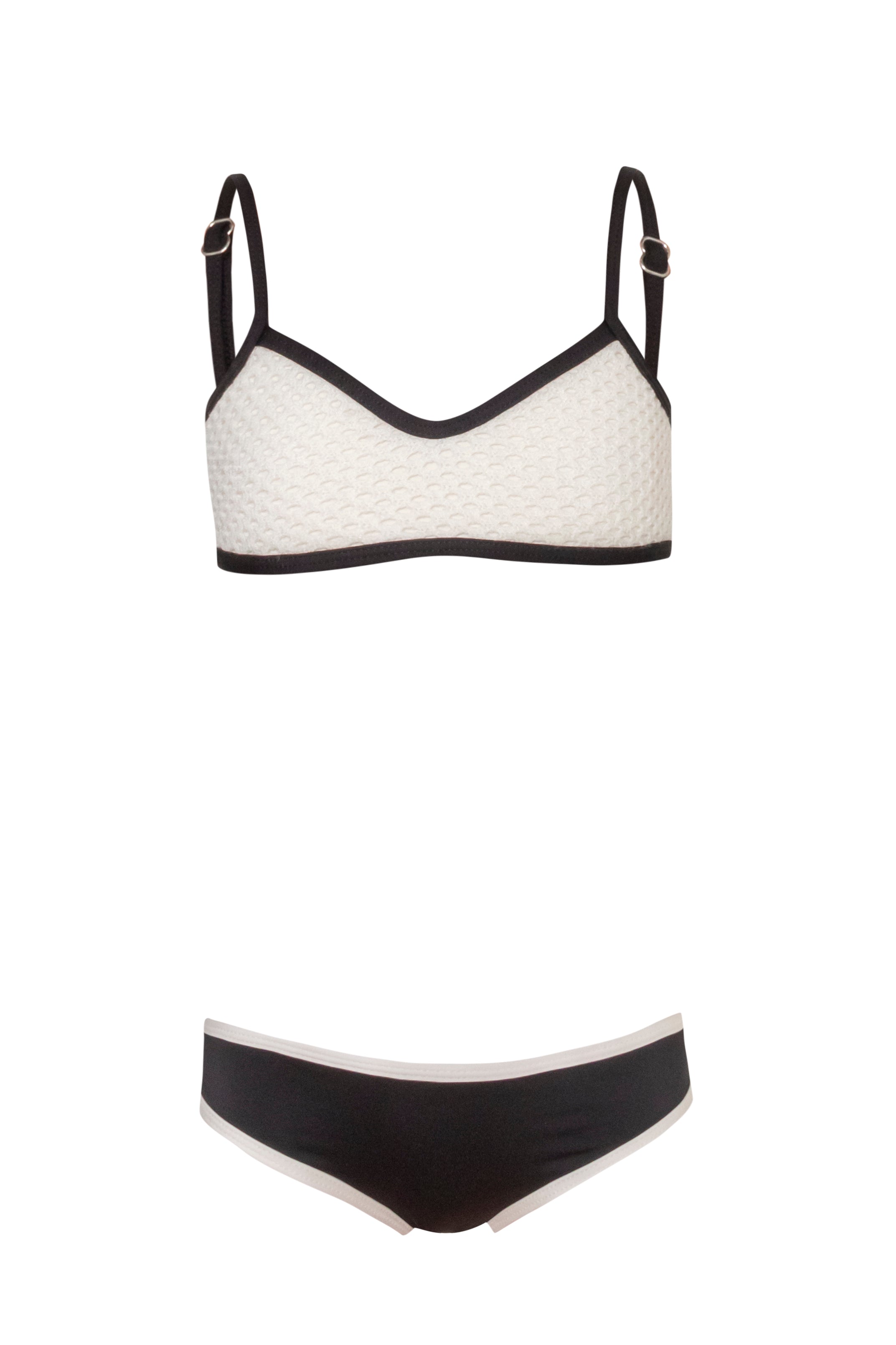 So Chic -  Black Crochet Bikini Set (FINAL SALE)
