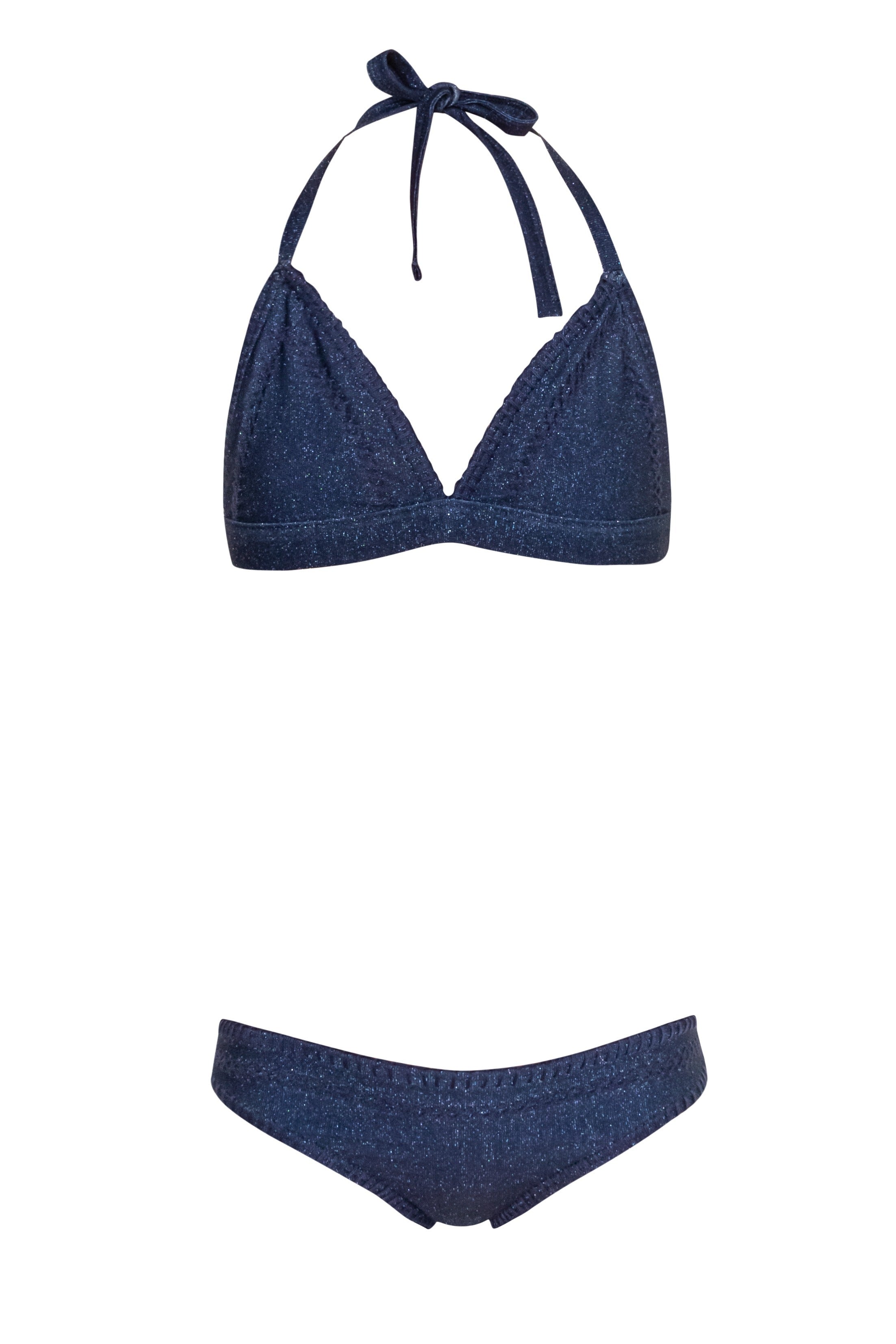Try Angle - Navy Glitter Bikini Set (FINAL SALE)
