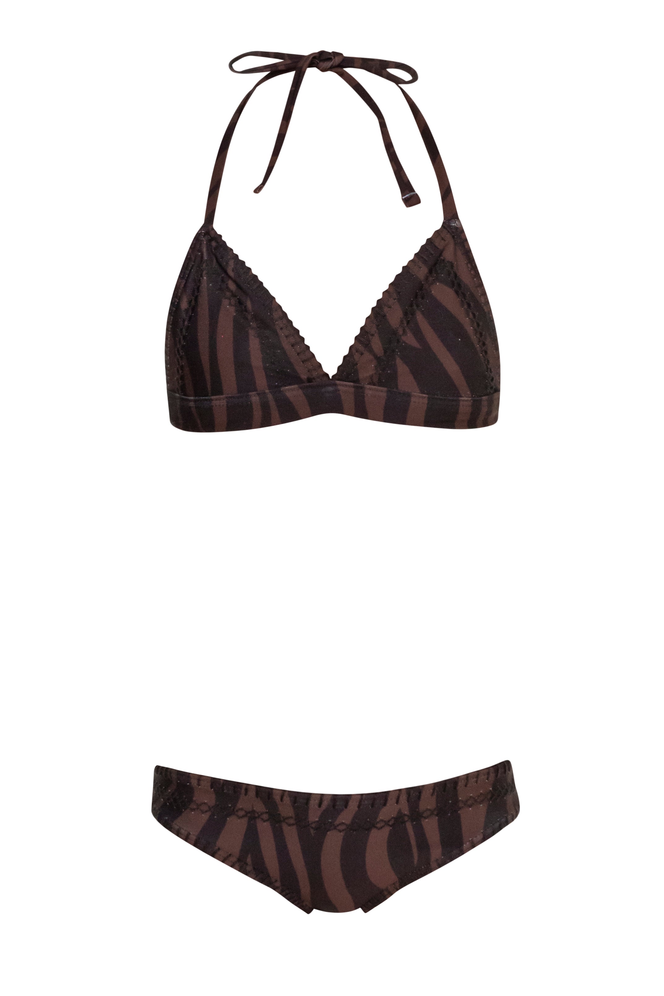 Try Angle - Zebra Coffee Bikini Set (FINAL SALE)