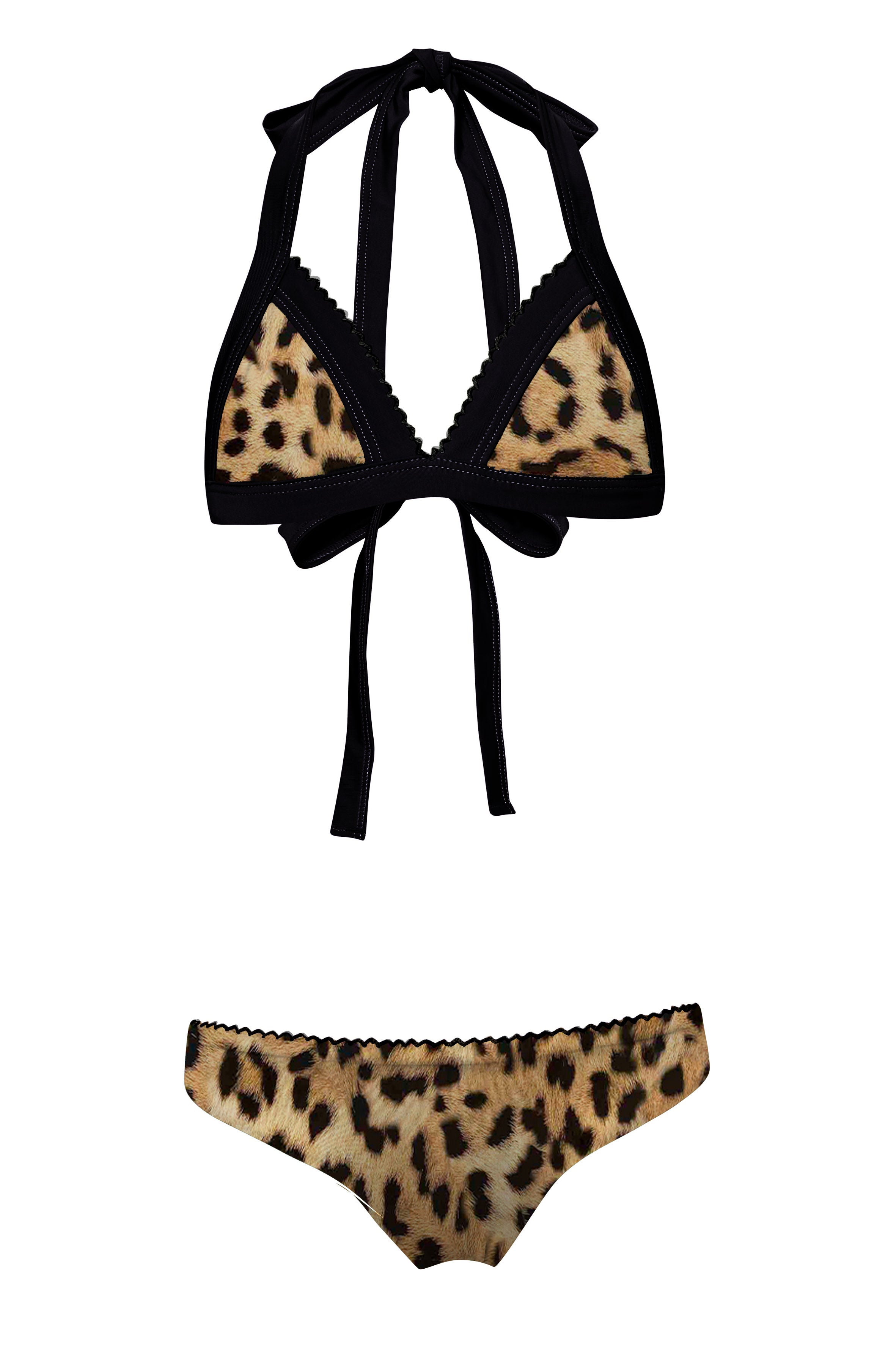 Beach Scene - Leo Bikini Set (FINAL SALE)