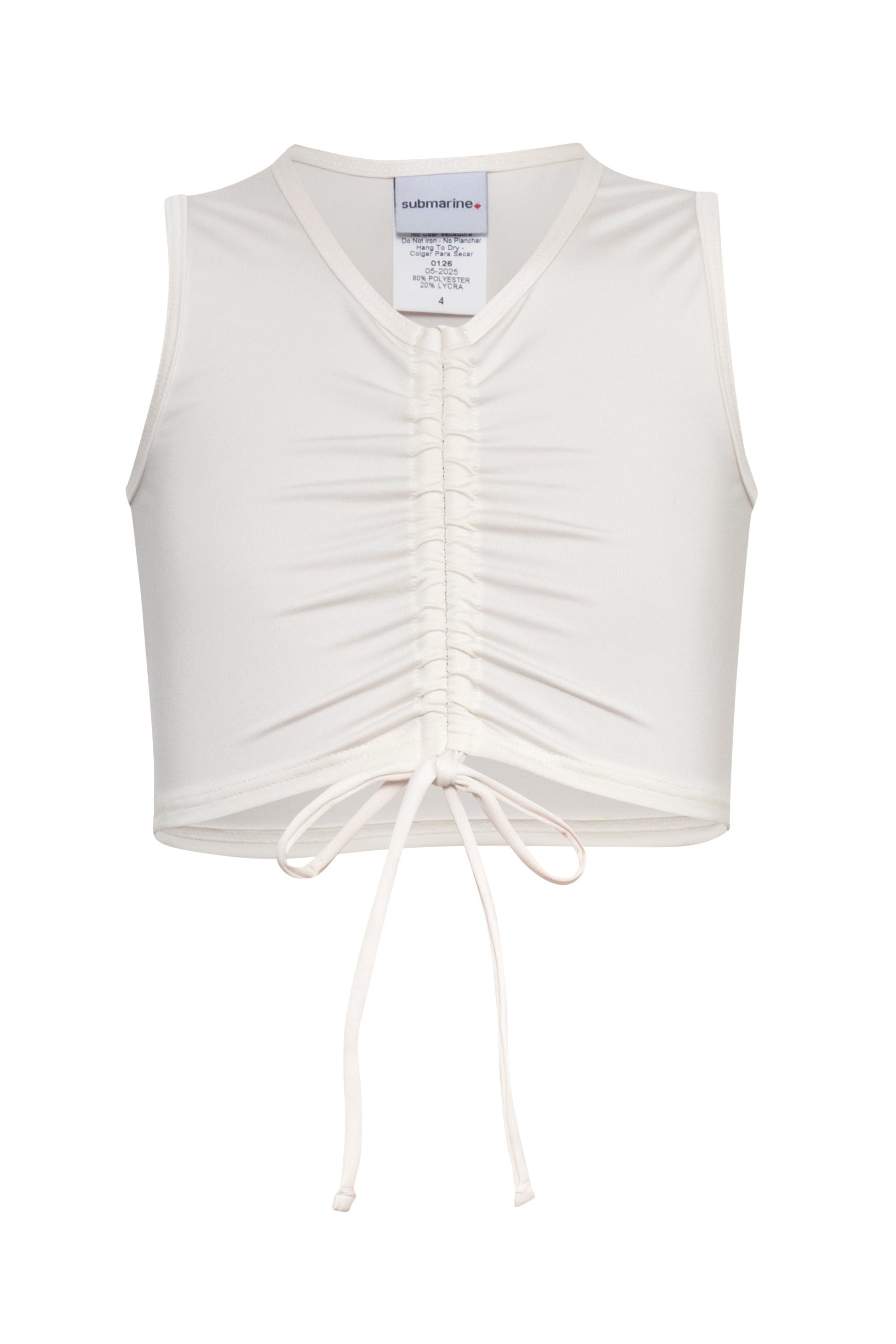 Pull Up - Cream Top  Cover Up
