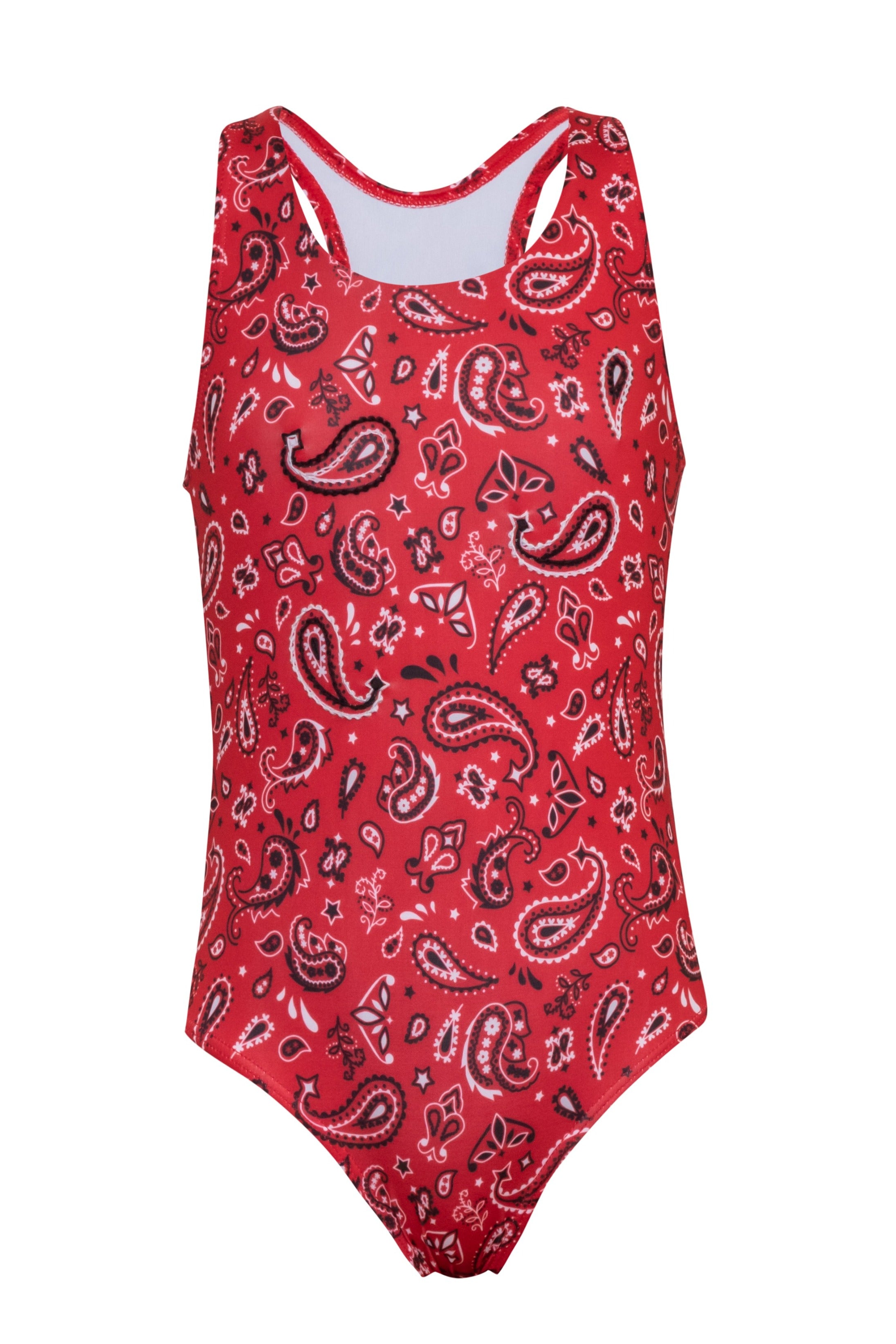 Not Too Basic - Bandana Red One Piece